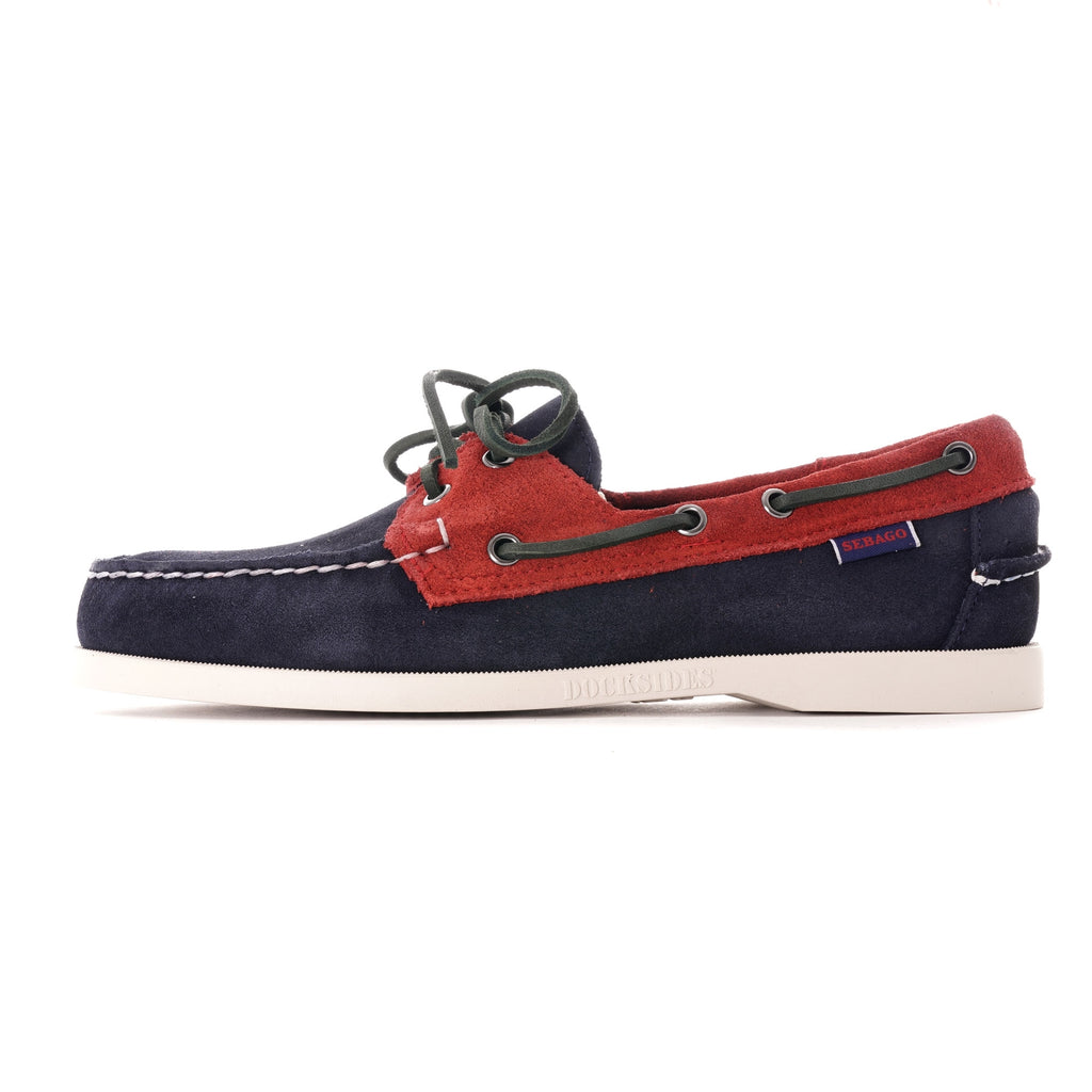 Portland Docksides Boat Shoe - Blue/Red/Green