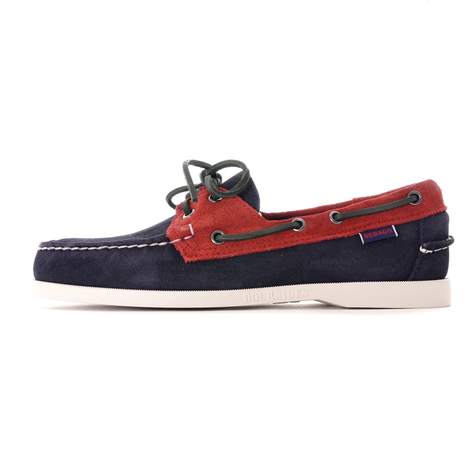 Portland Docksides Boat Shoe - Blue/Red/Green