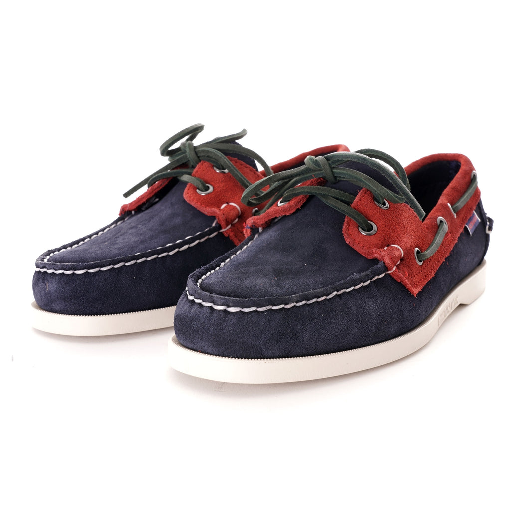 Portland Docksides Boat Shoe - Blue/Red/Green
