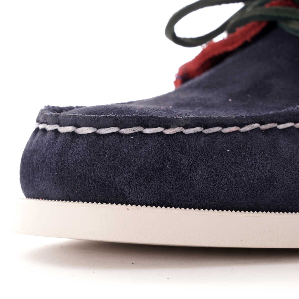 Portland Docksides Boat Shoe - Blue/Red/Green