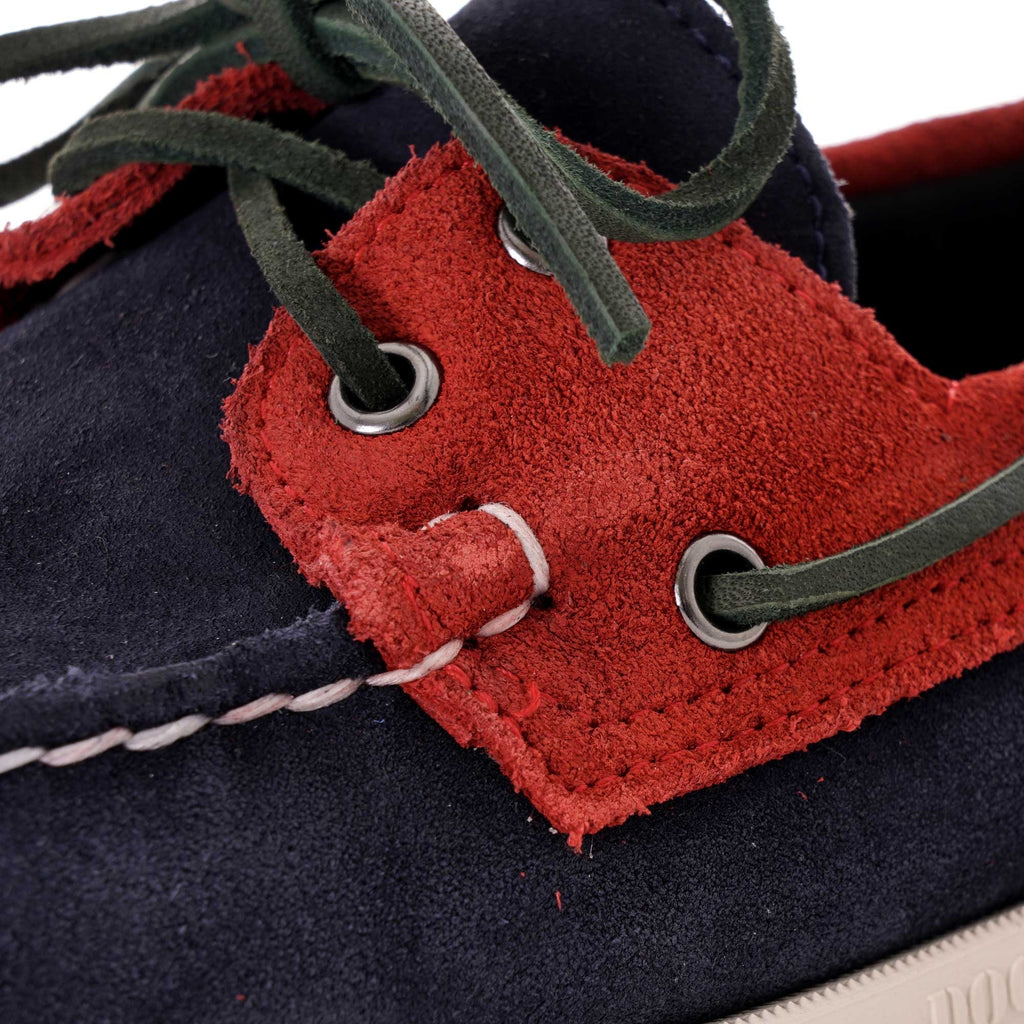 Portland Docksides Boat Shoe - Blue/Red/Green