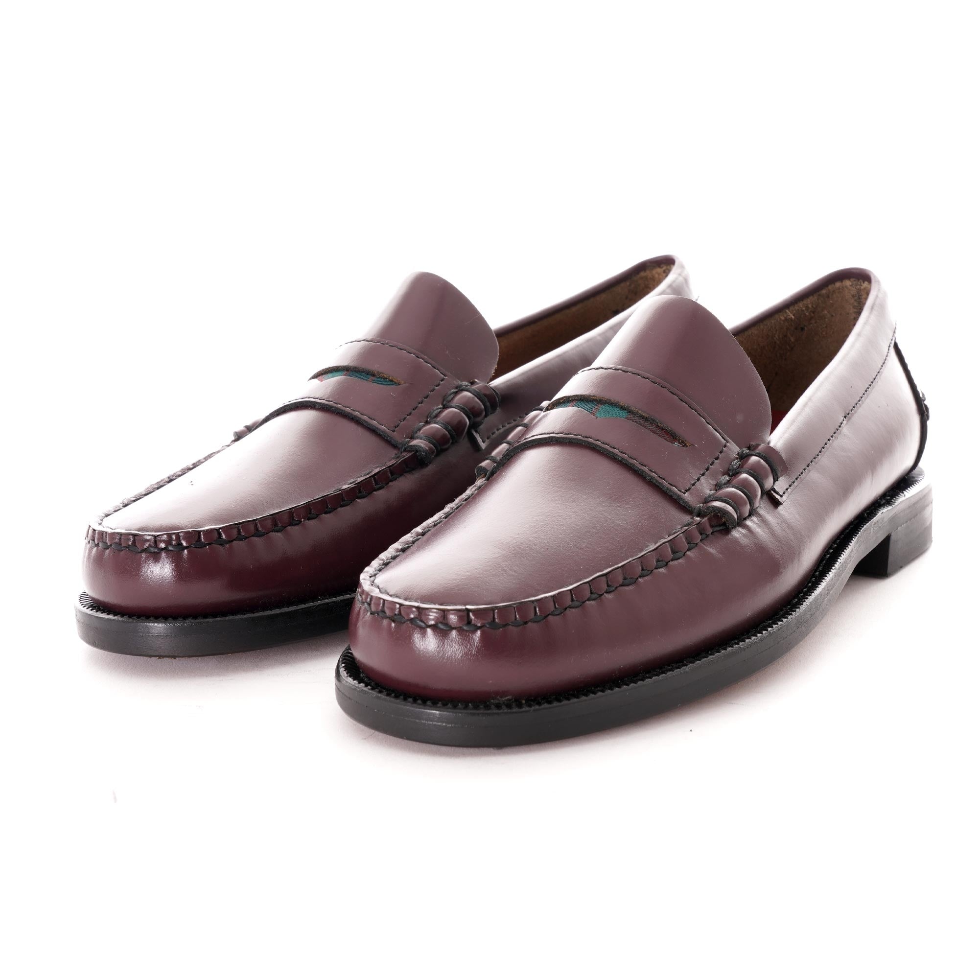SEBAGO Penny Loafer 26cm （バーガンディ） Sebago X Baracuta Dan Penny Loafer - Garnet/Red Tartan – Stuarts