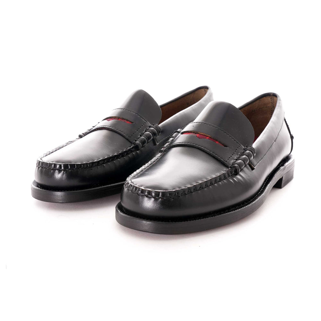Dan Penny Loafer - Black/Red Tartan