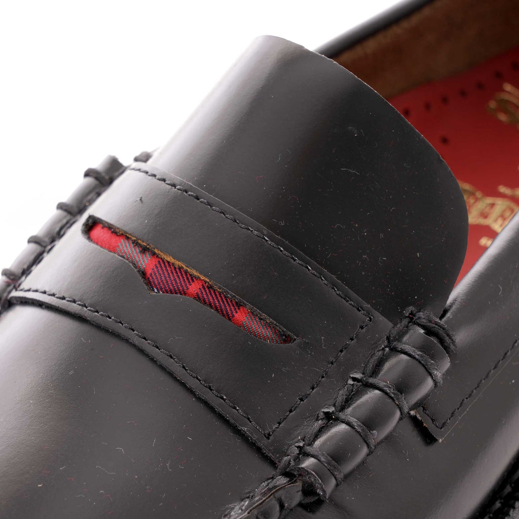 Dan Penny Loafer - Black/Red Tartan