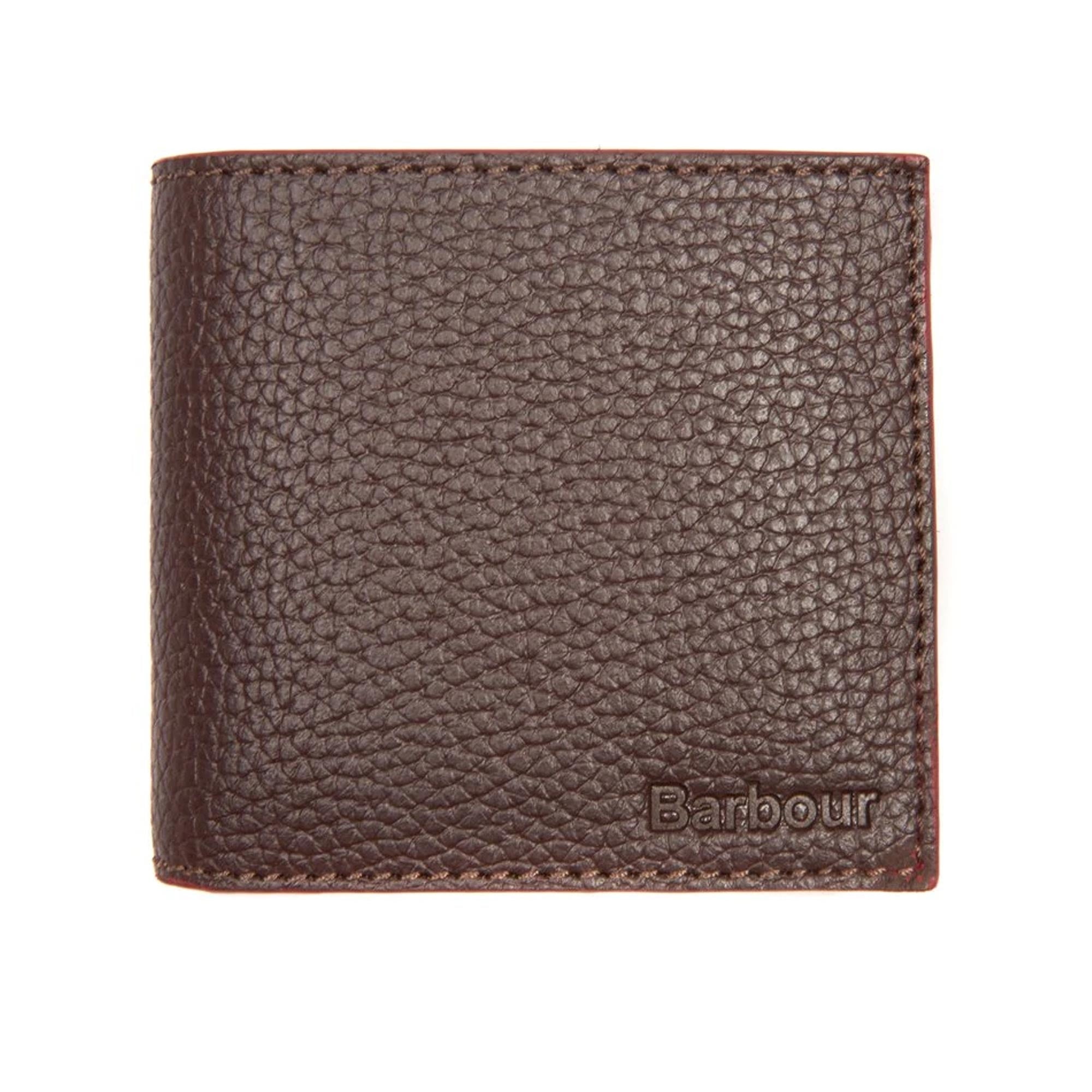 Barbour Grain Leather Billford Wallet - Brown