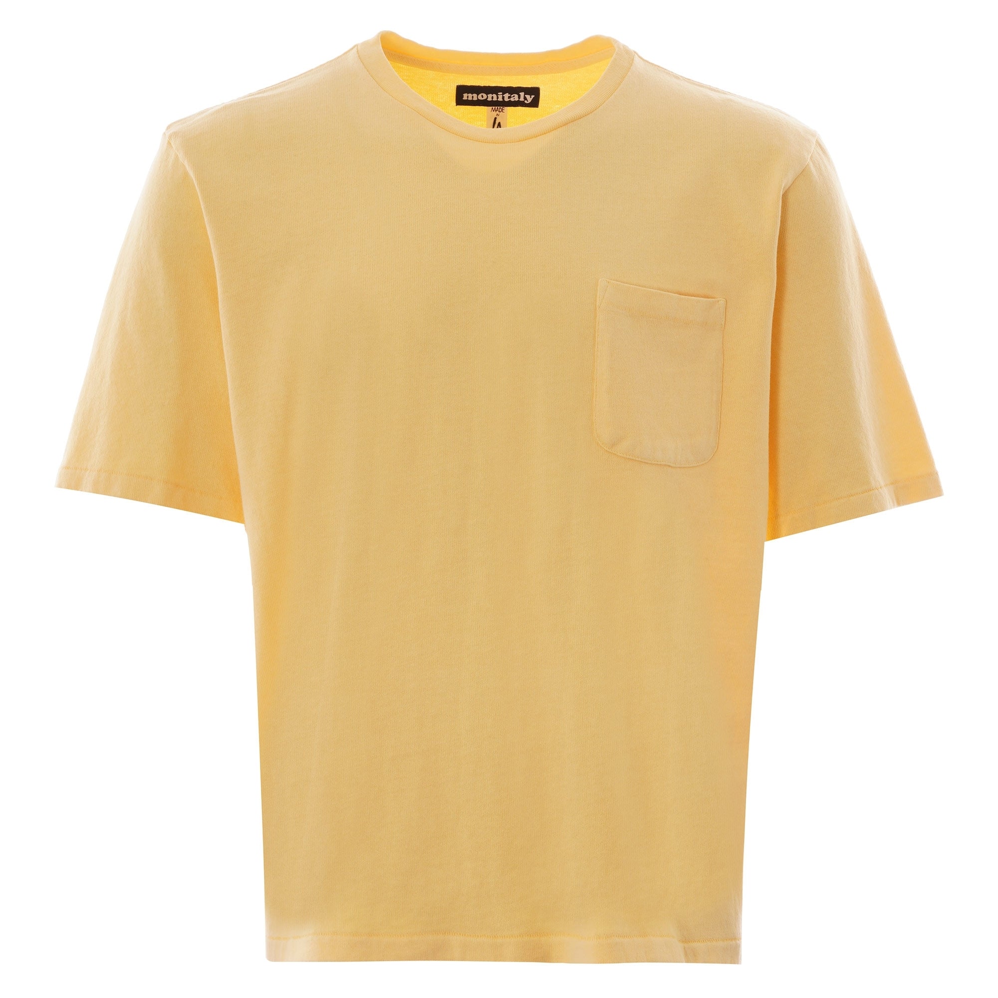Monitaly Pocket Tee 8/1 Jersey - Lt. Yellow