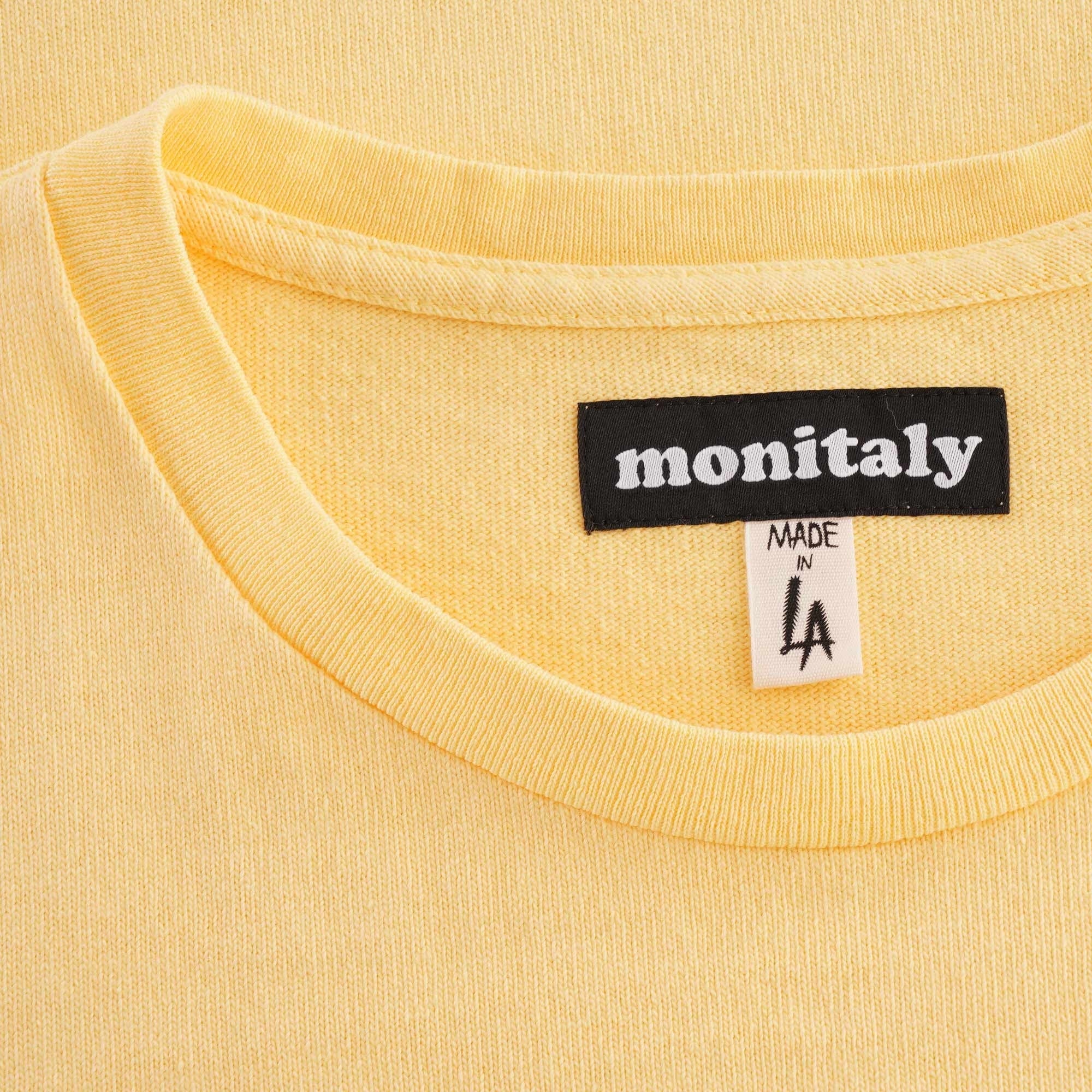 Monitaly Pocket Tee 8/1 Jersey - Lt. Yellow
