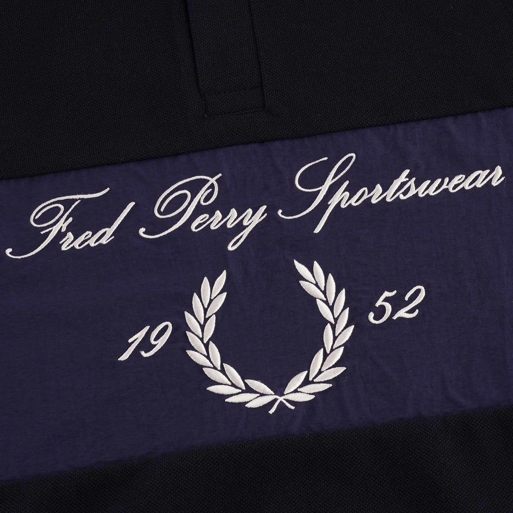 Fred Perry Archive Branding Polo Shirt - Navy