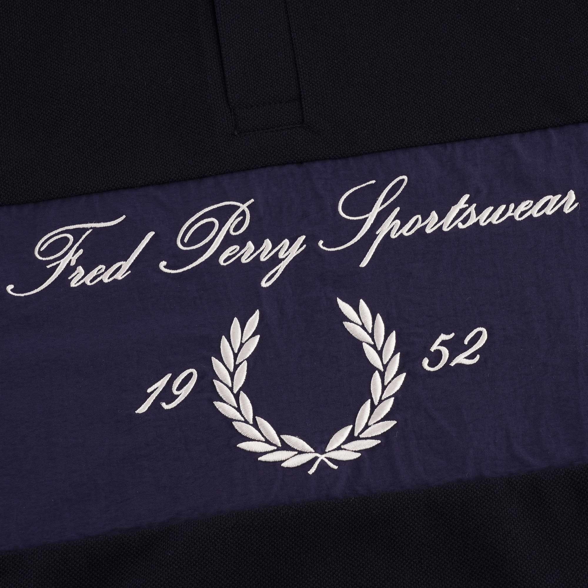 Fred Perry Archive Branding Polo Shirt - Navy