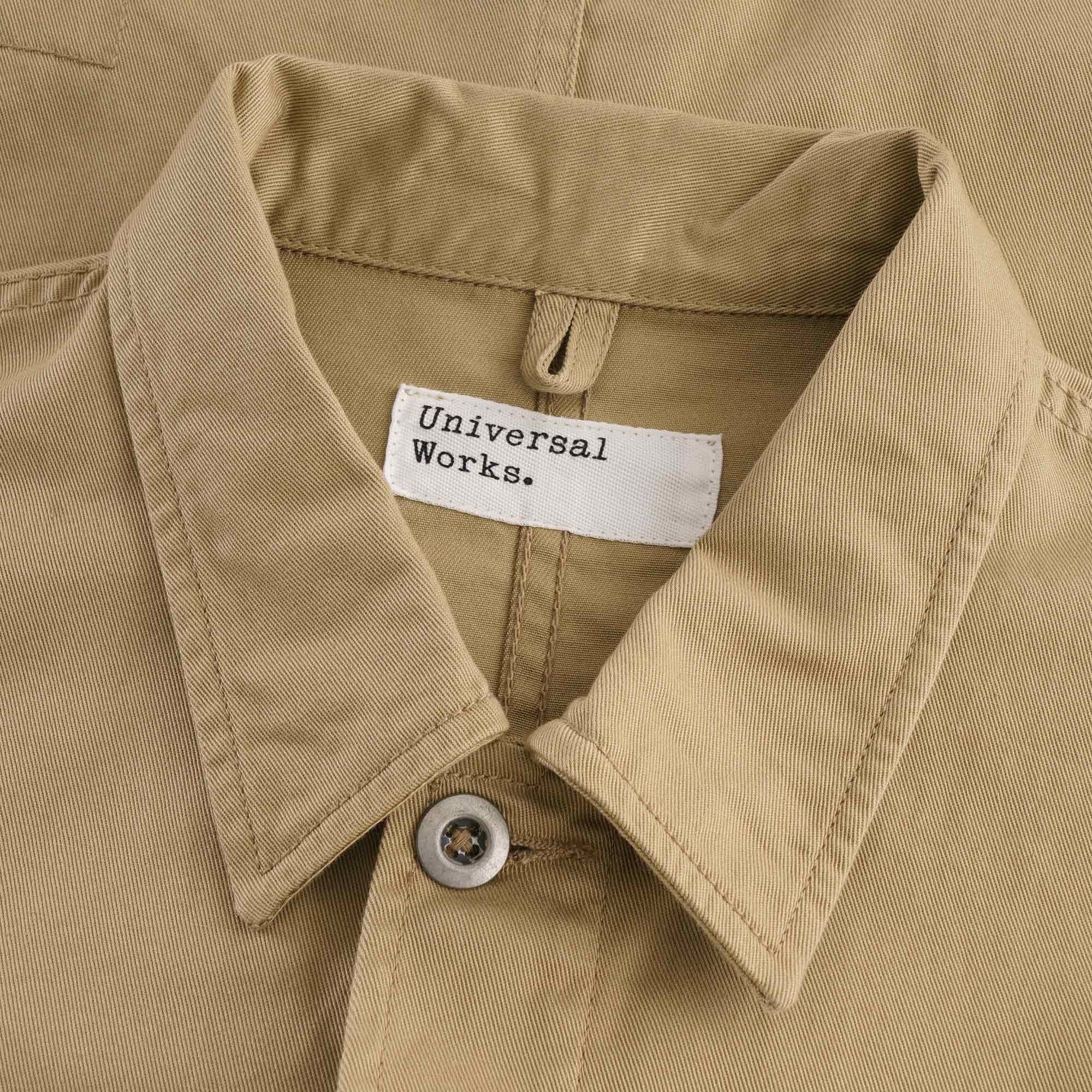 Universal Works Twill MW Chore Overshirt - Sand