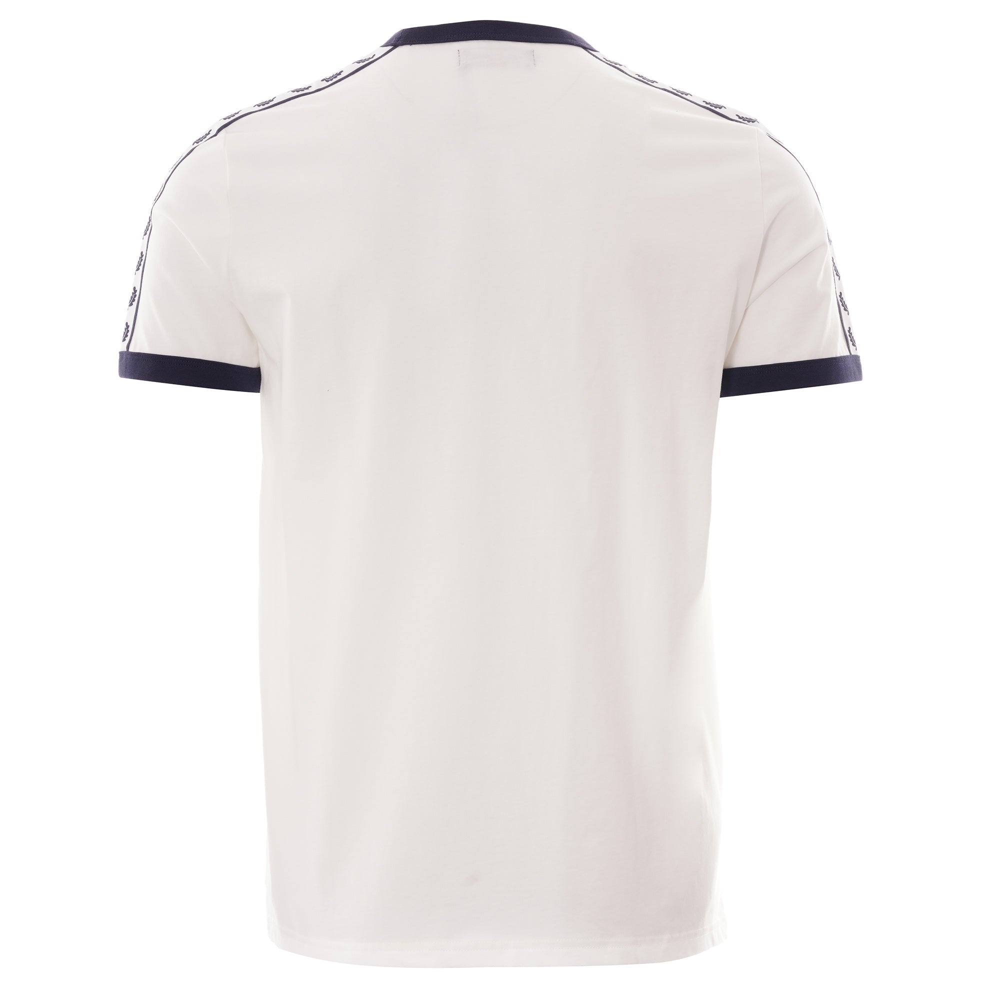 Fred Perry Tonal Taped Ringer T-Shirt - Snow white