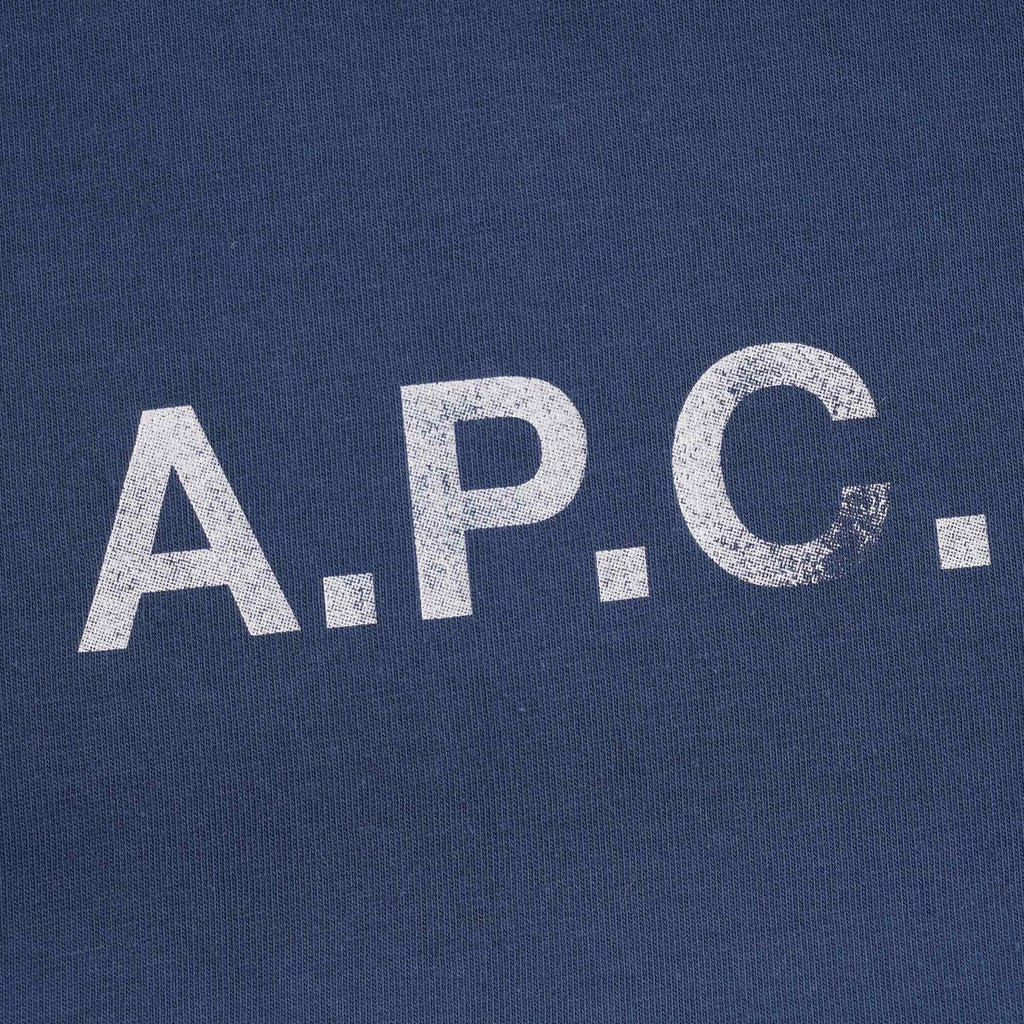 A.P.C. Stamp Logo Tee - Blue