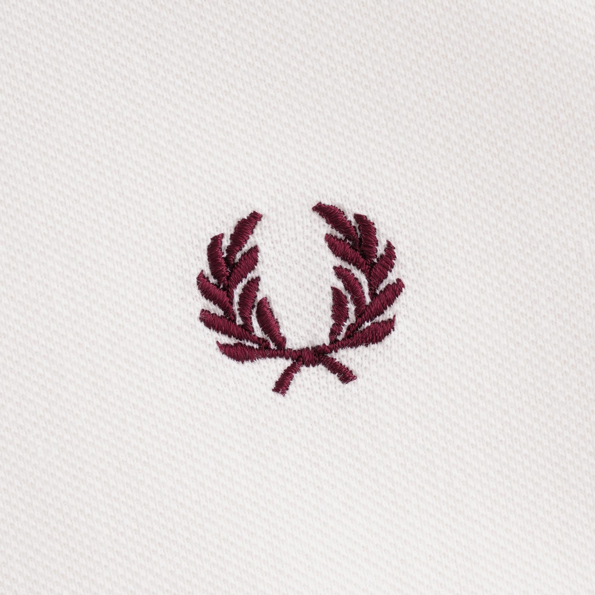 Fred Perry M12 Twin Tipped Polo Shirt - White/Ice