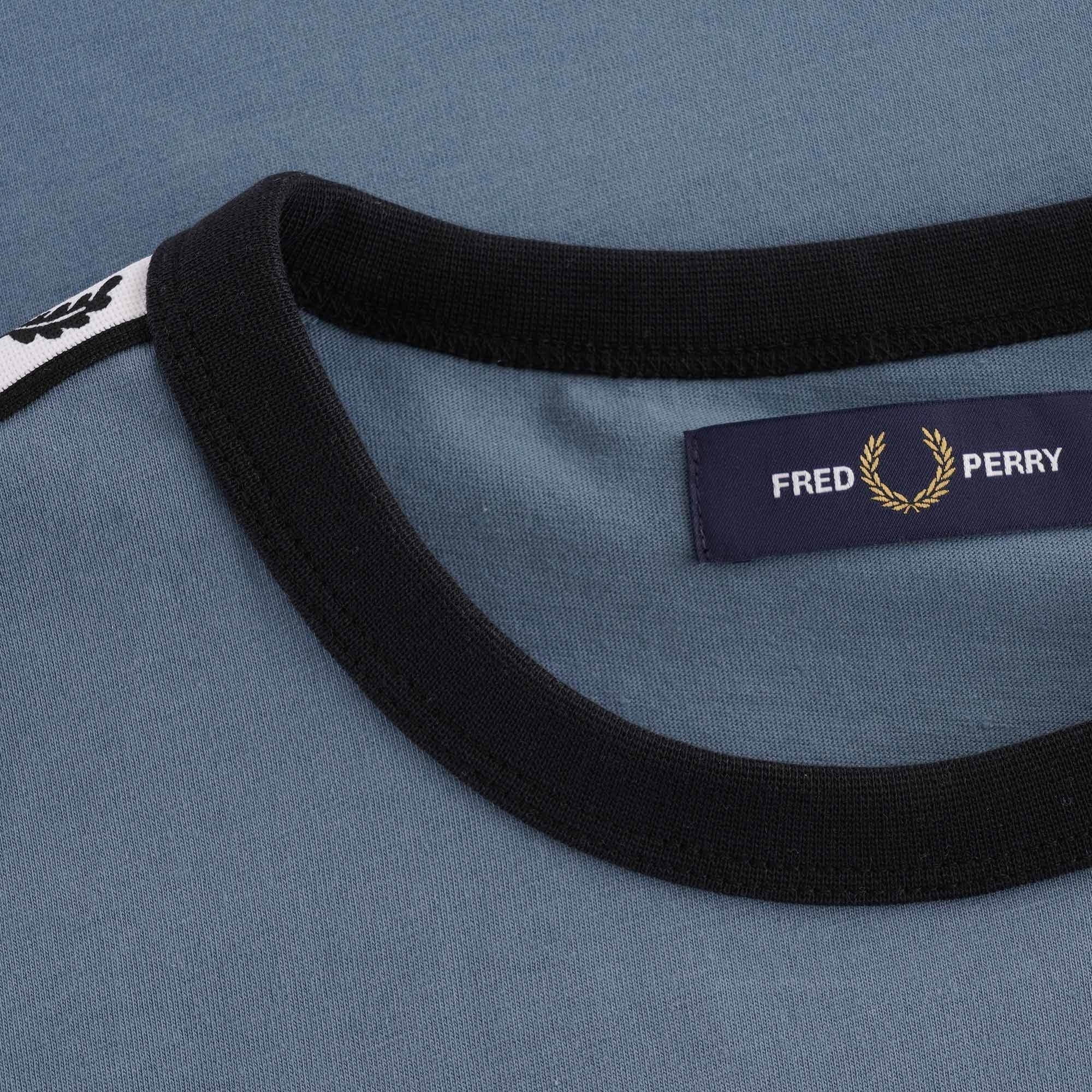 Fred Perry Ringer Tee - Blue Slate