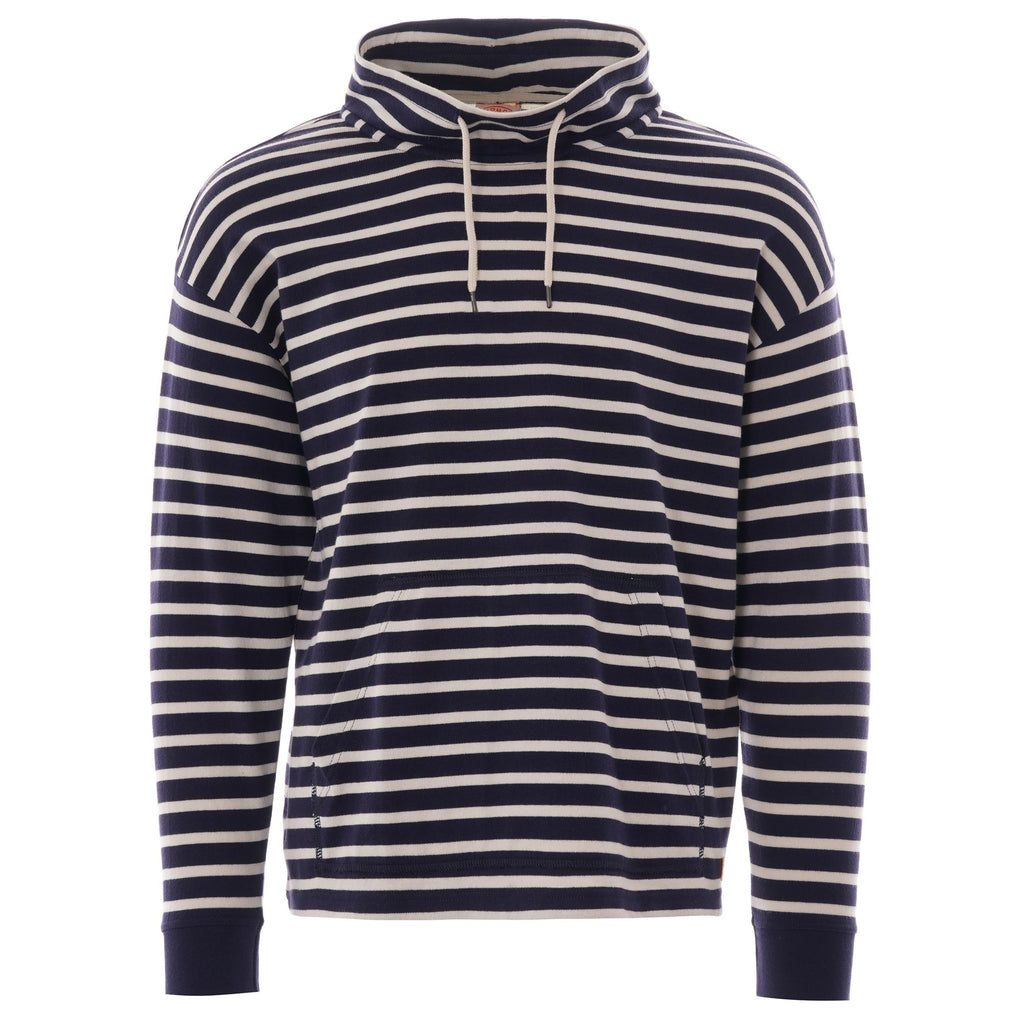 Armor Lux Turtle Neck Striped Sweat - Navy/Natural