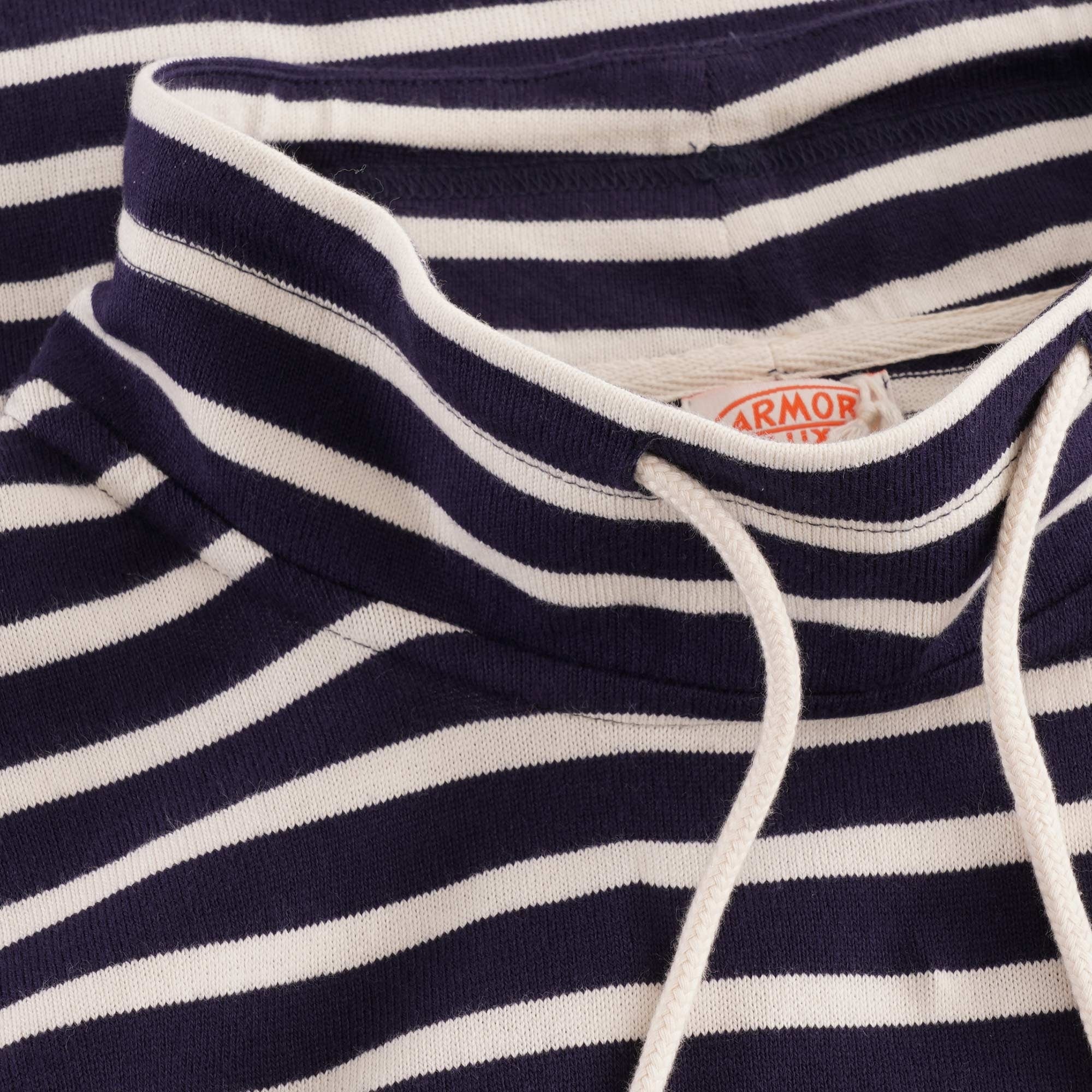 Armor Lux Turtle Neck Striped Sweat - Navy/Natural