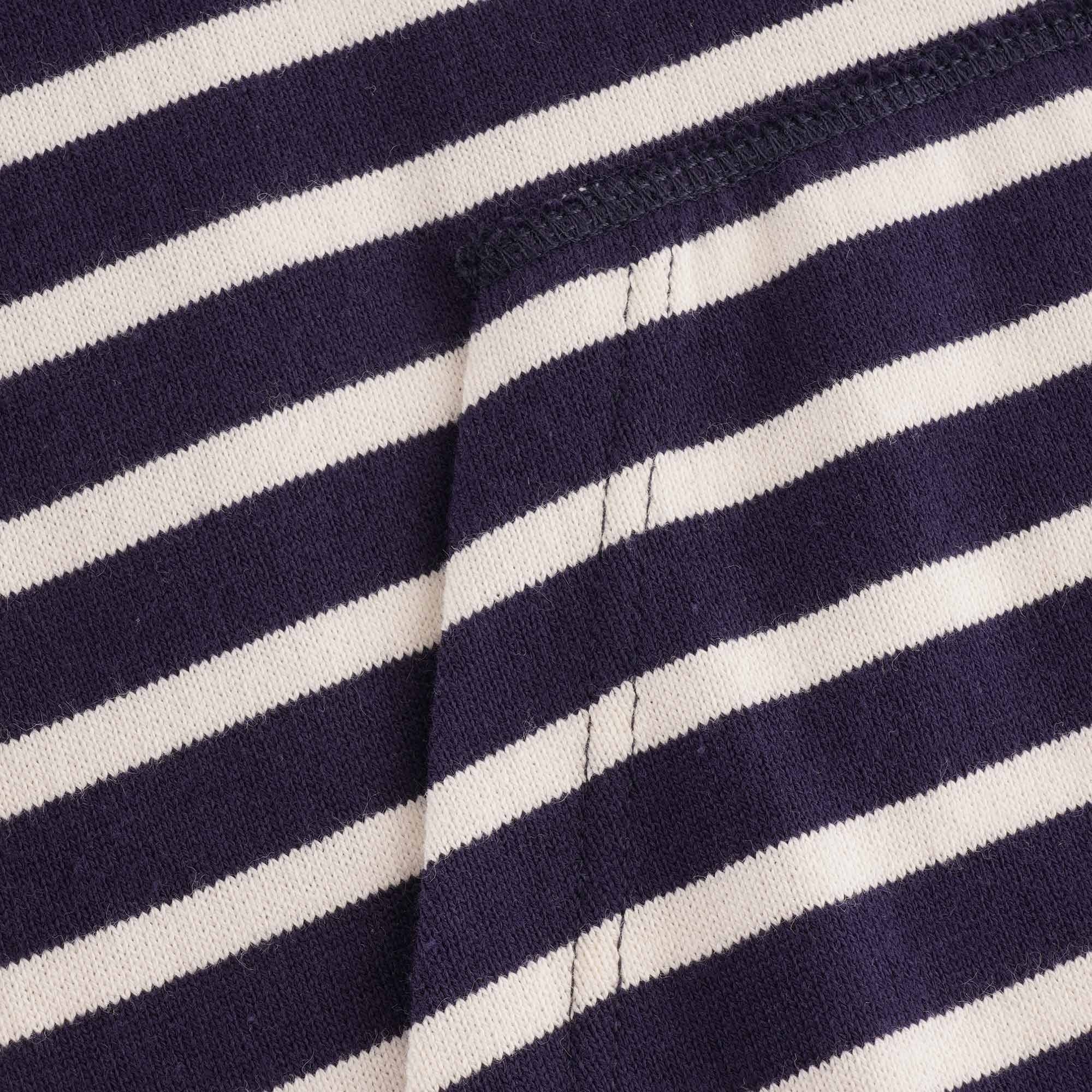 Armor Lux Turtle Neck Striped Sweat - Navy/Natural