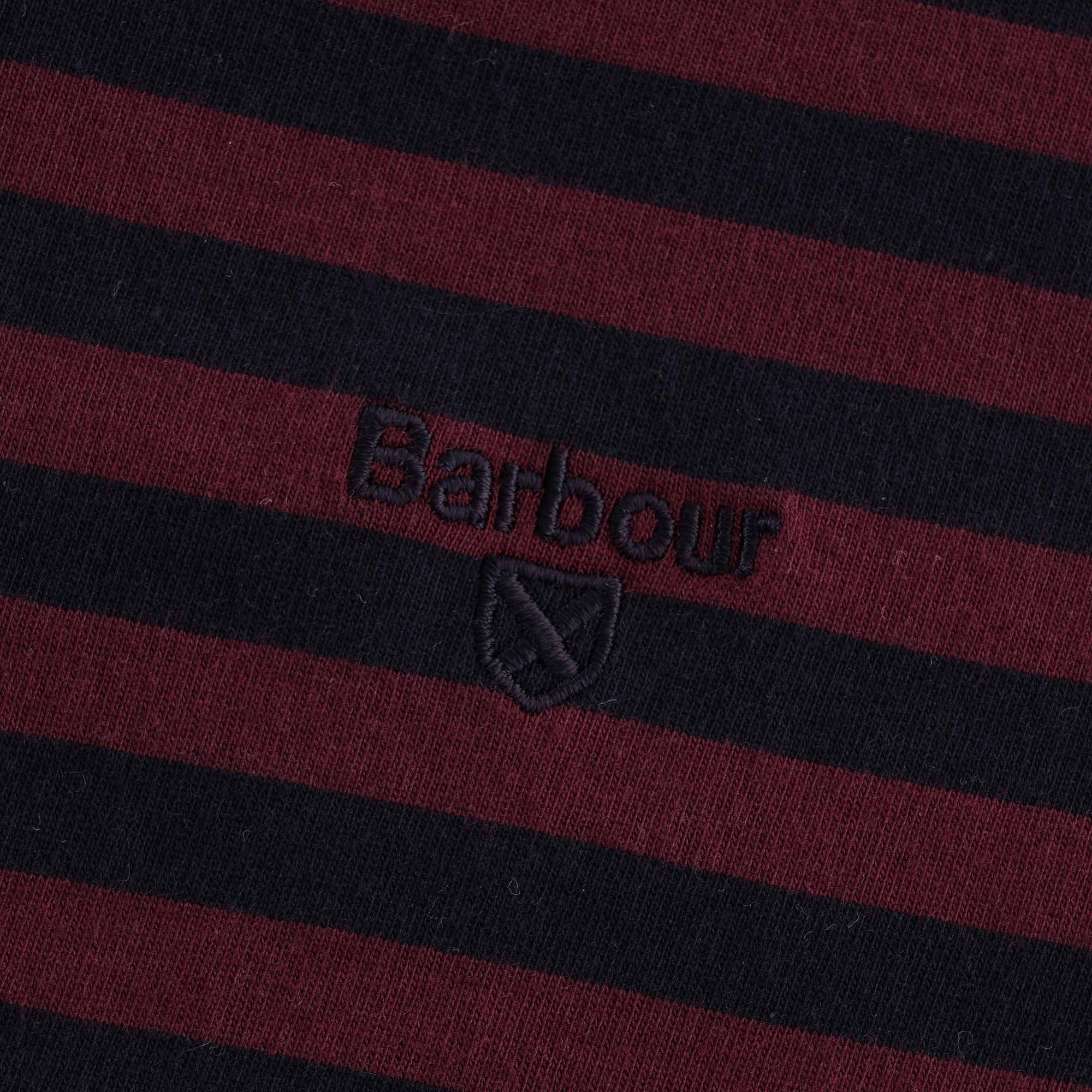 Barbour Delamere Striped T-Shirt - Ruby