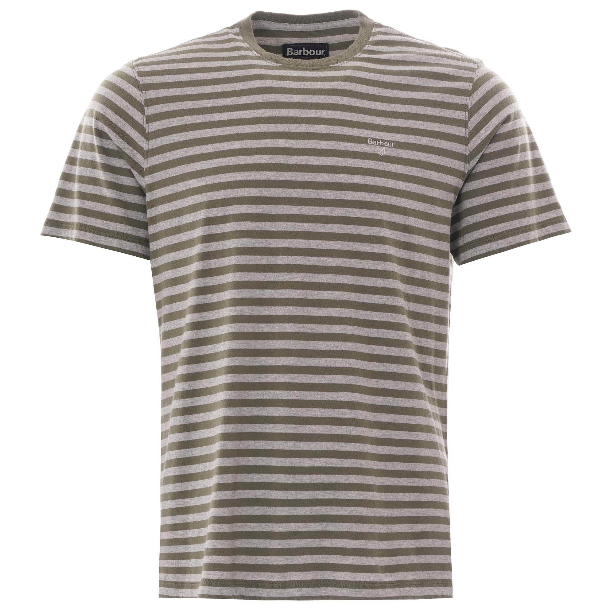 Barbour Delamere Striped T-Shirt - Olive