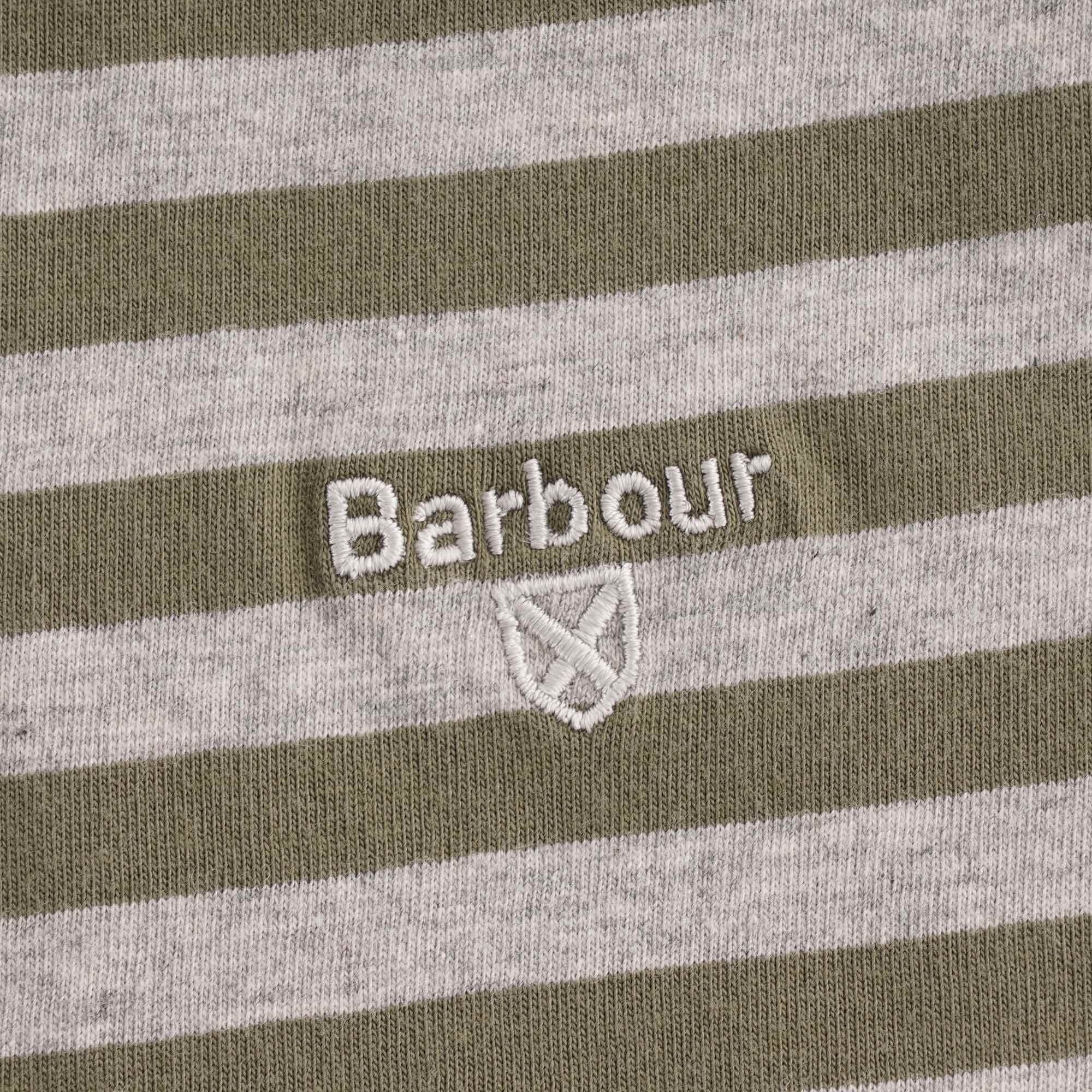 Barbour Delamere Striped T-Shirt - Olive