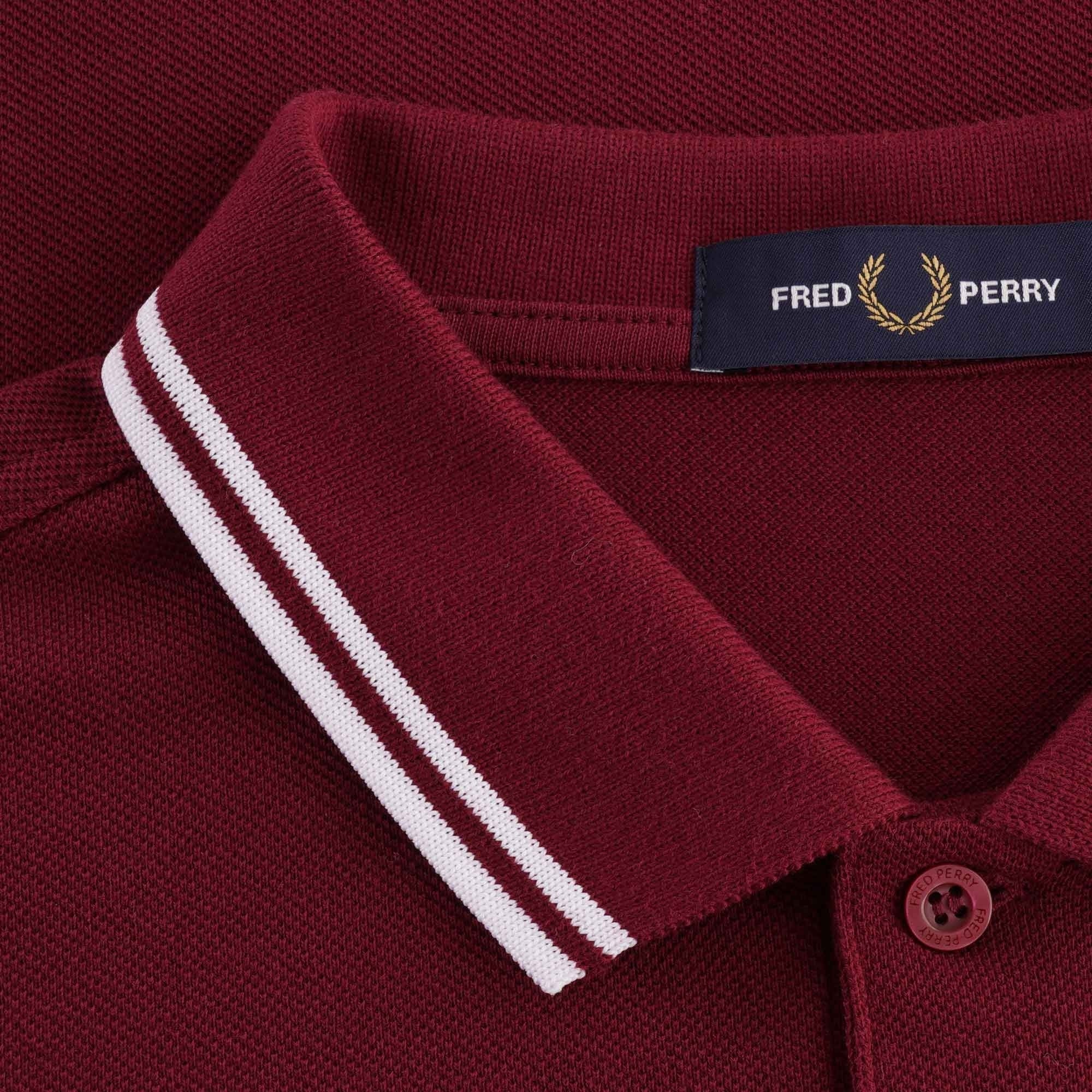 Fred Perry M3600 Twin Tipped Polo Shirt - Port