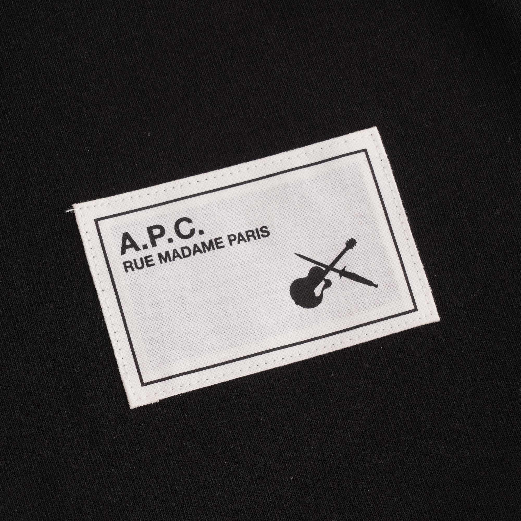 A.P.C. Patch Logo T-shirt - Black