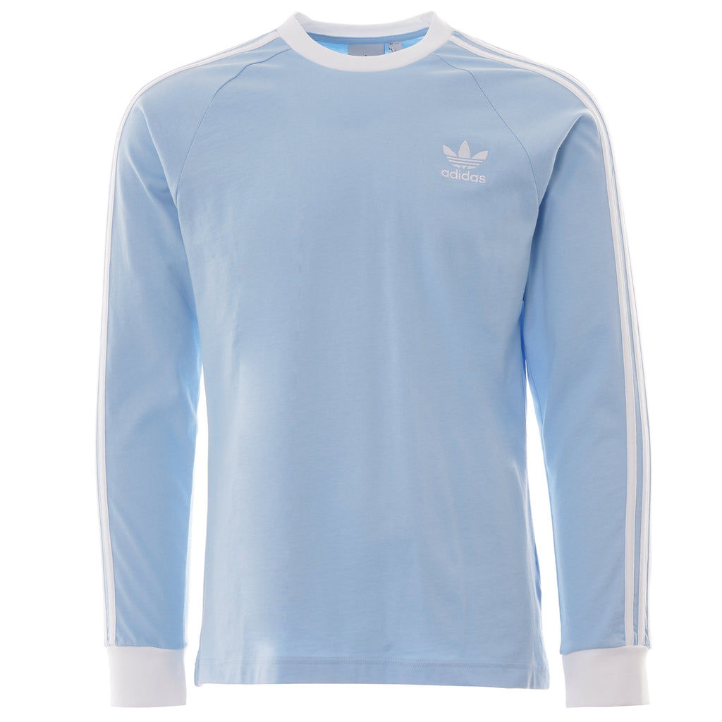 3 Stripes Long Sleeve Tee - Sky