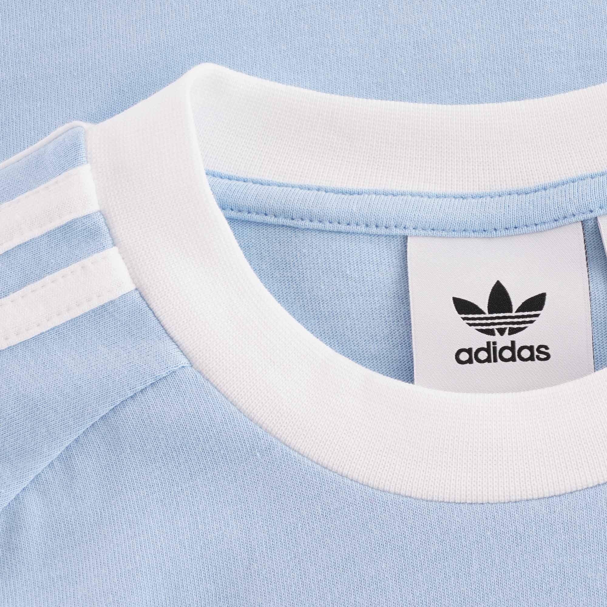 3 Stripes Long Sleeve Tee - Sky