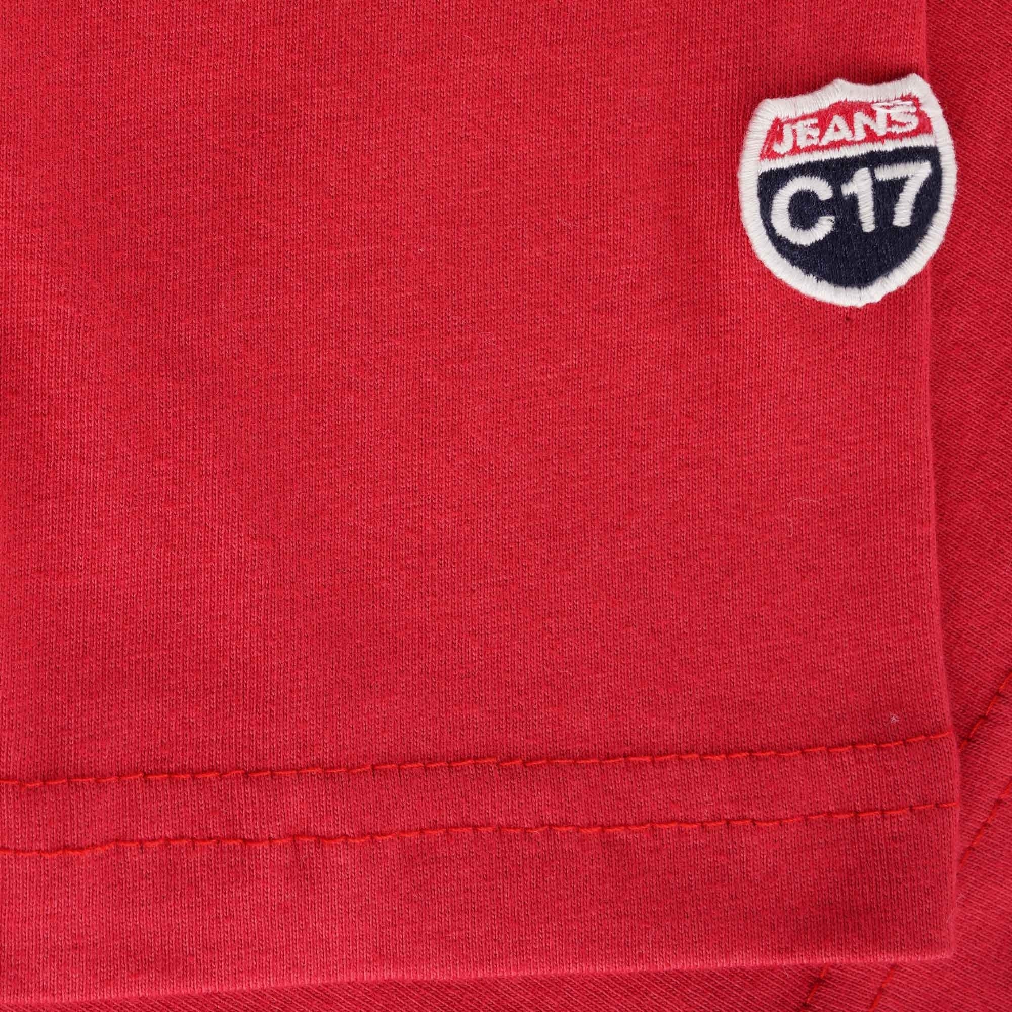 C17 Jeans Patch Pocket Organic Cotton T-Shirt - Red