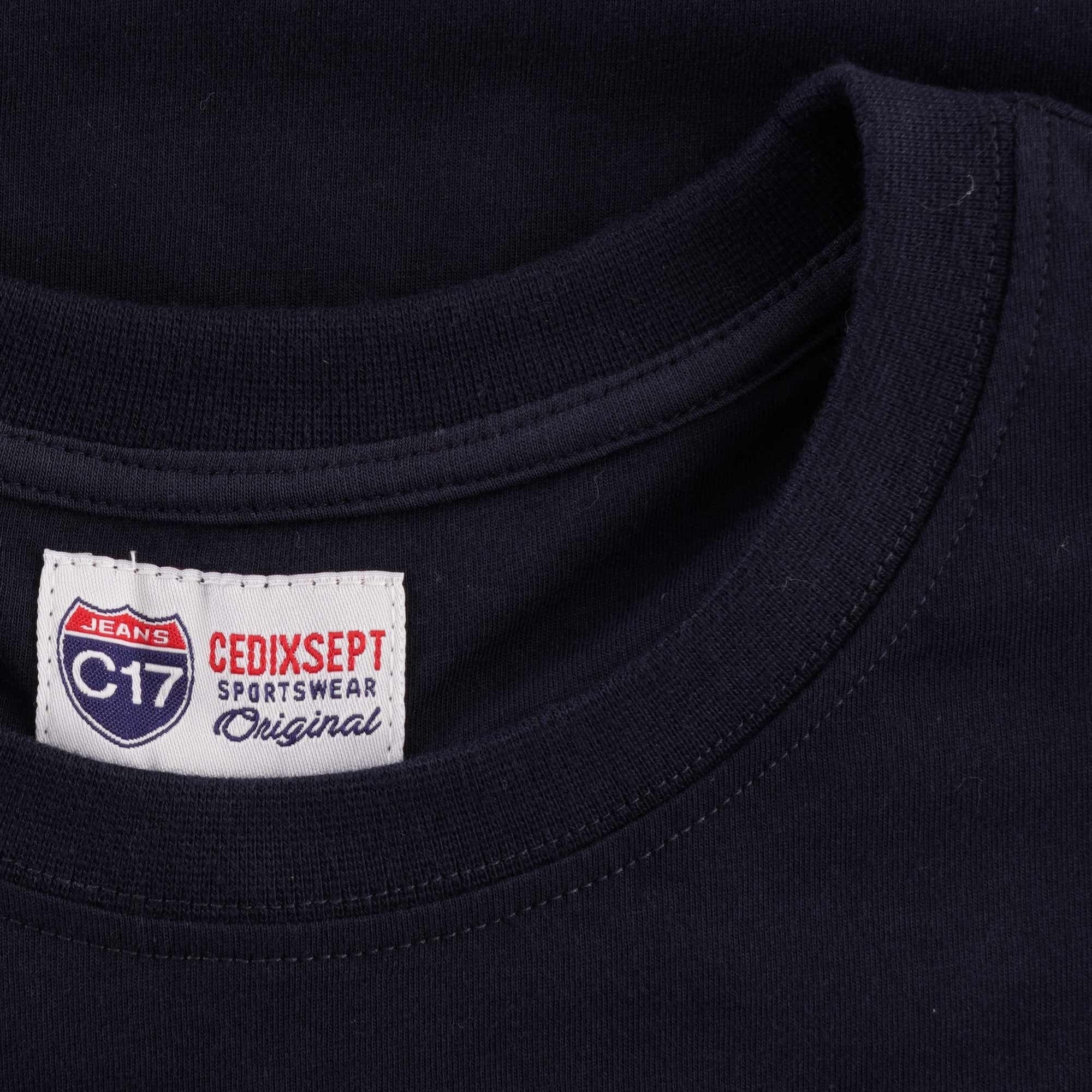 C17 Jeans Patch Pocket Organic Cotton T-Shirt - Navy