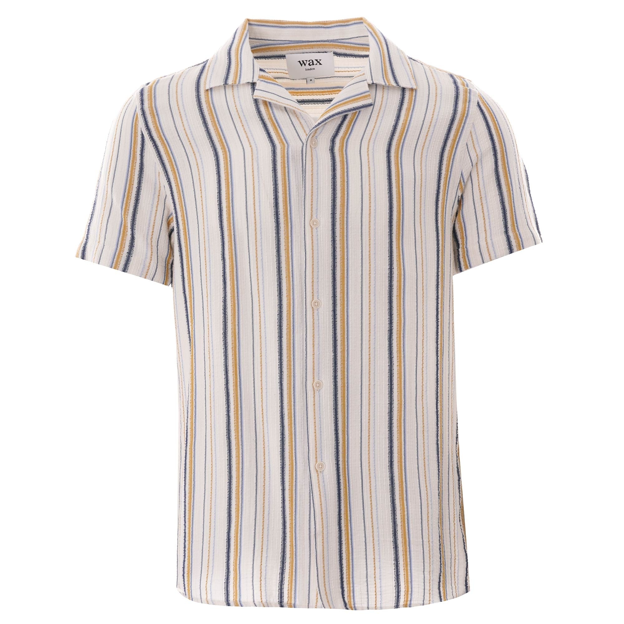 Wax London Didcot Short Sleeve Shirt - Mustard