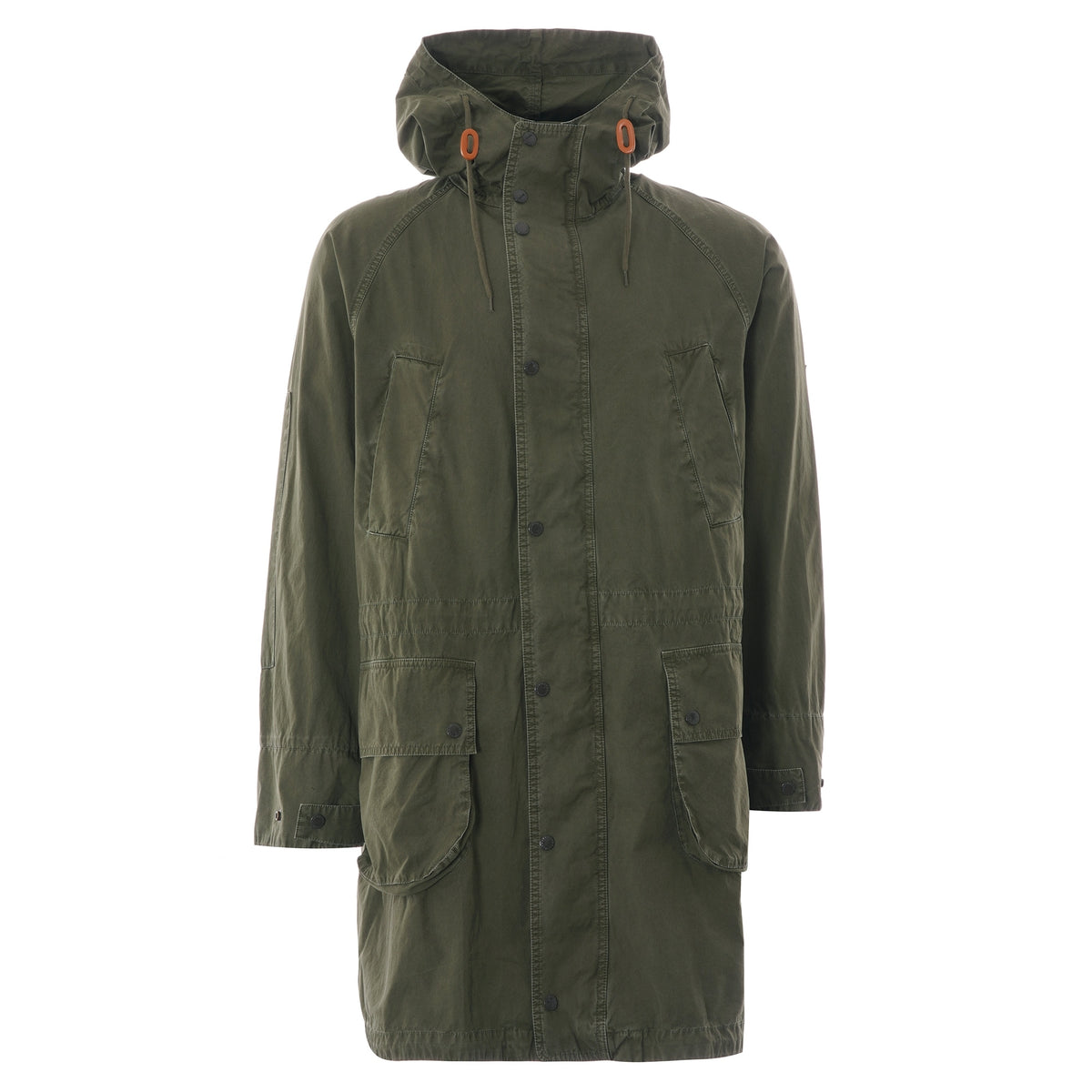 Barbour x Engineered Garments Washed Highland Parka - Olive 
