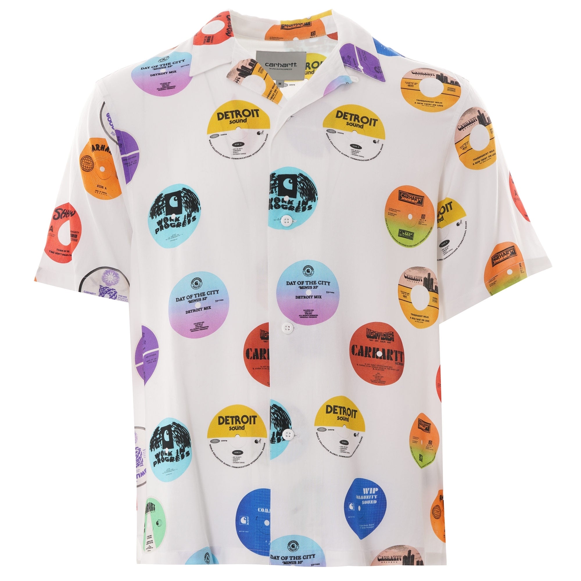 Carhartt WIP S/S Record Shirt -  White