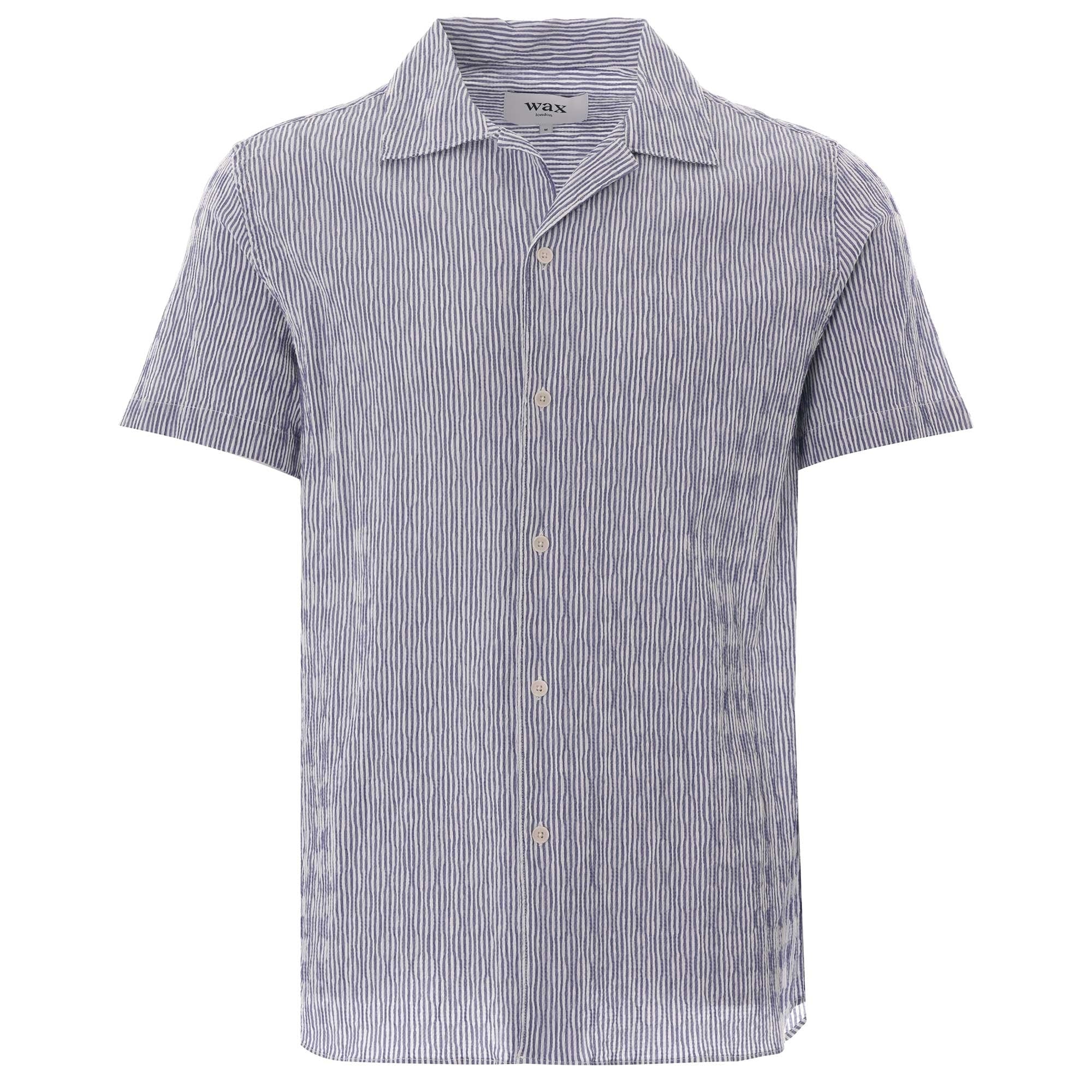 Didcot Short Sleeve Shirt - Indigo – Stuarts London