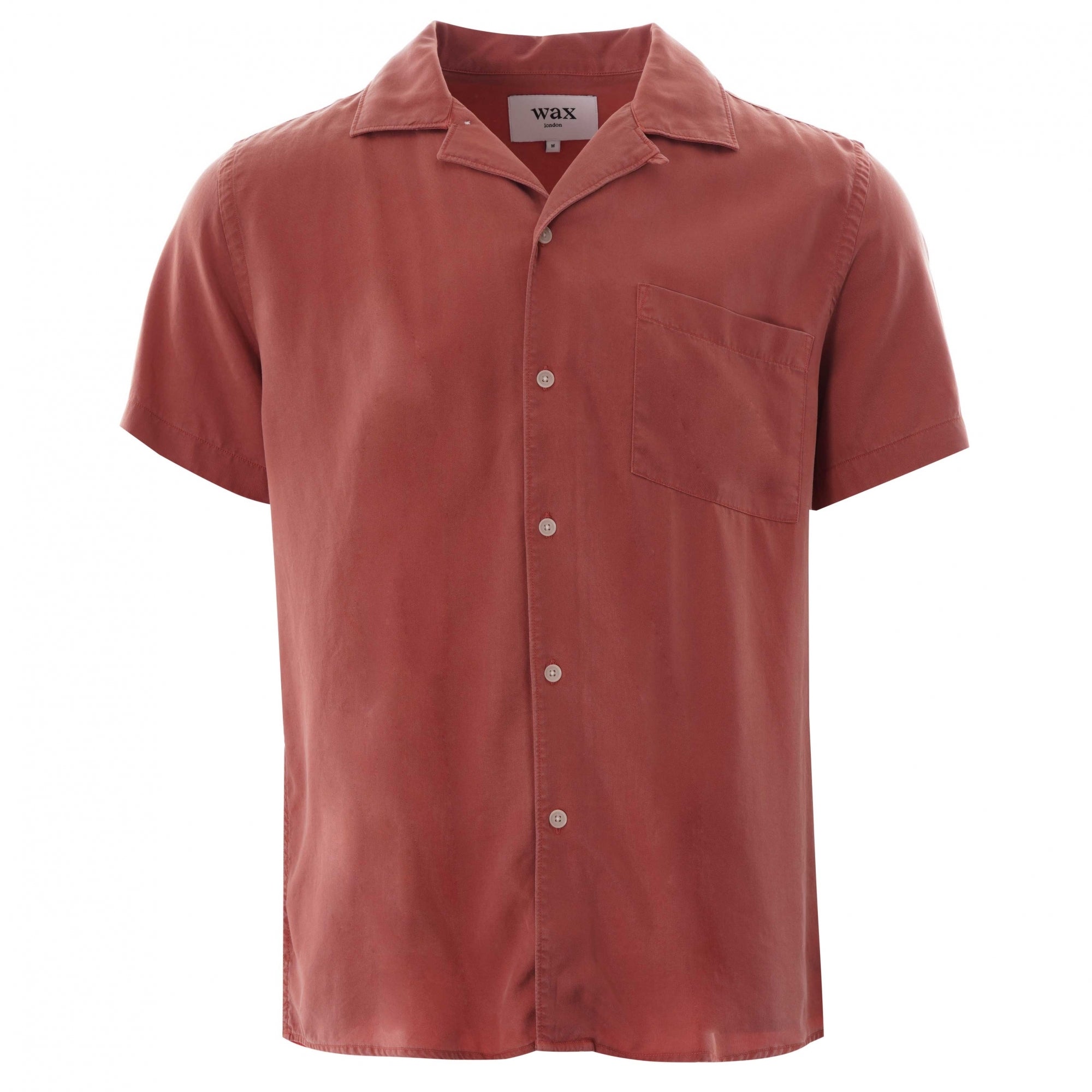 Wax London Fazely Short Sleeve Shirt - Redwood