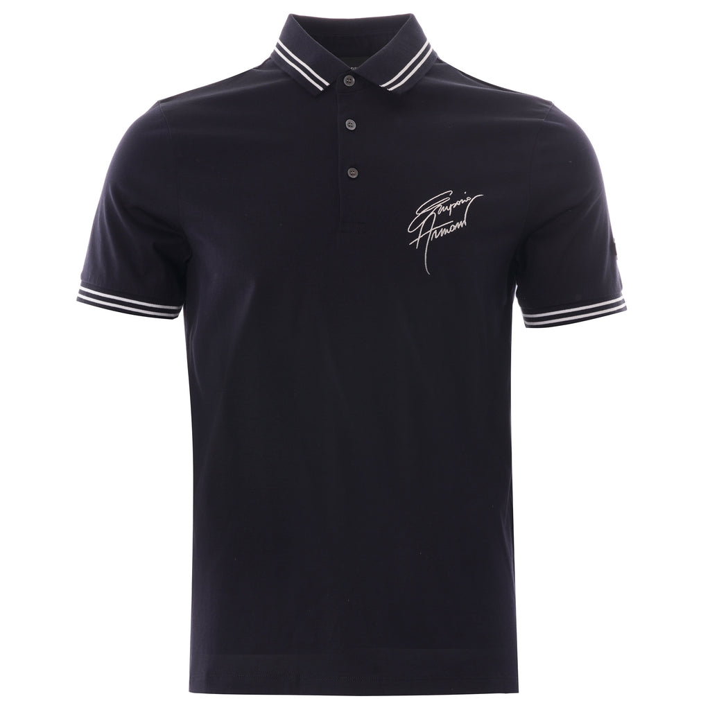 Emporio Armani Script Polo - Blue