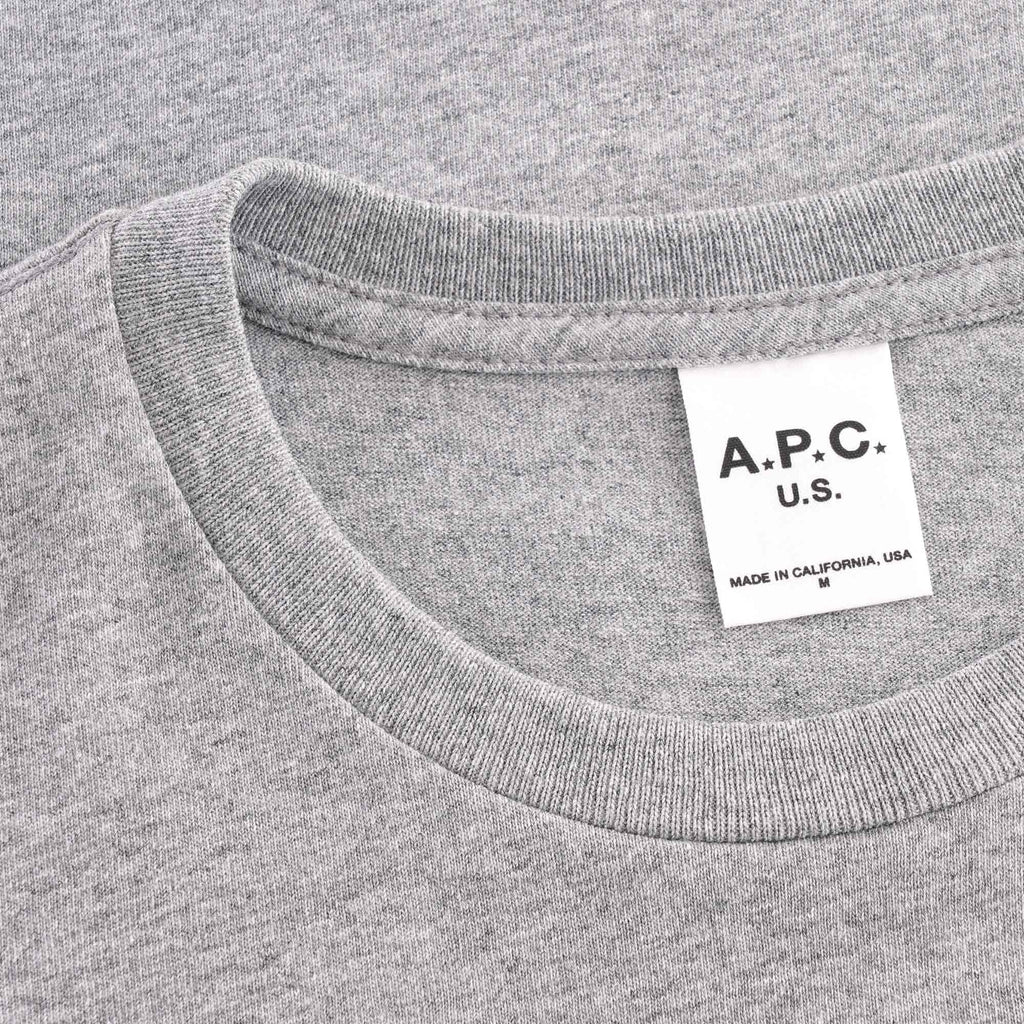 A.P.C. Cornelius USA Logo Tee - Grey