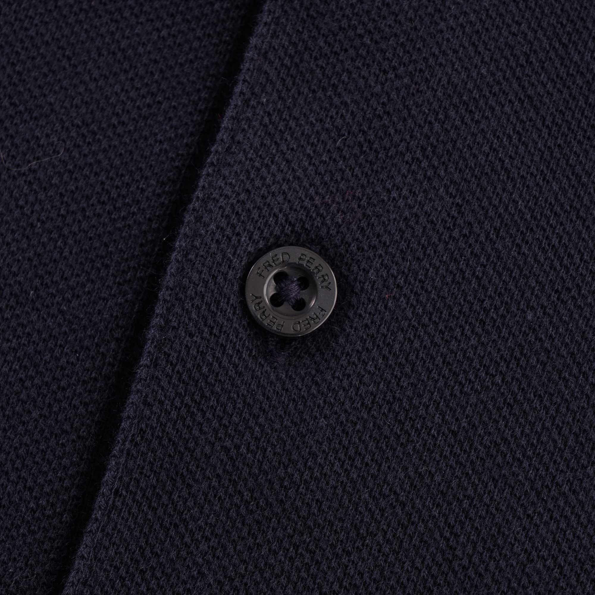 Fred Perry M4 Bomber Collar Polo Shirt - Navy