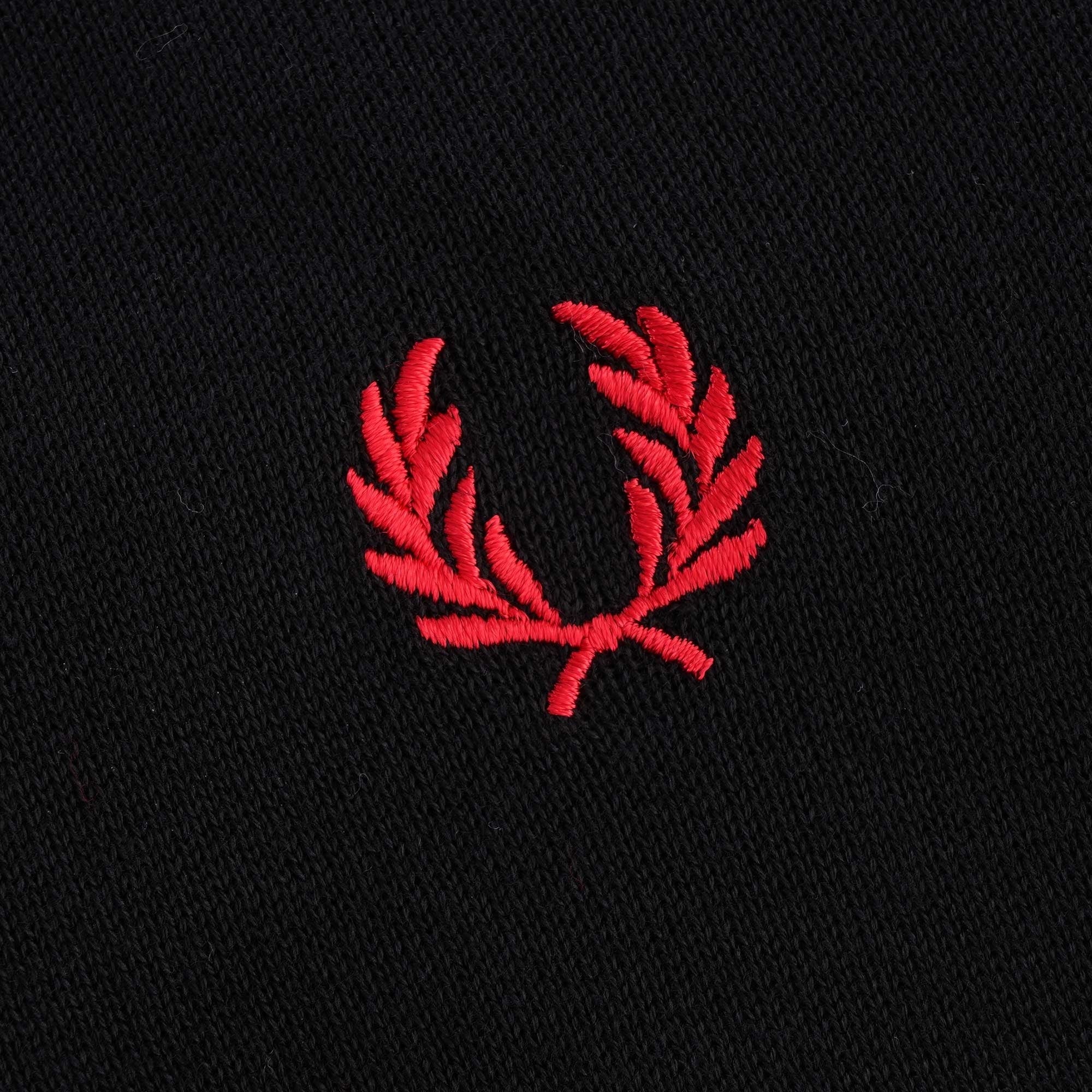 Fred Perry Abstract Tipped Polo - Black