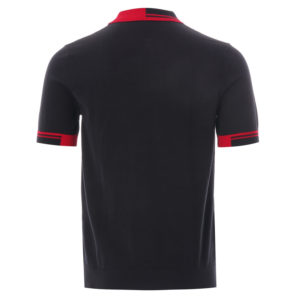Fred Perry Abstract Tipped Polo - Black