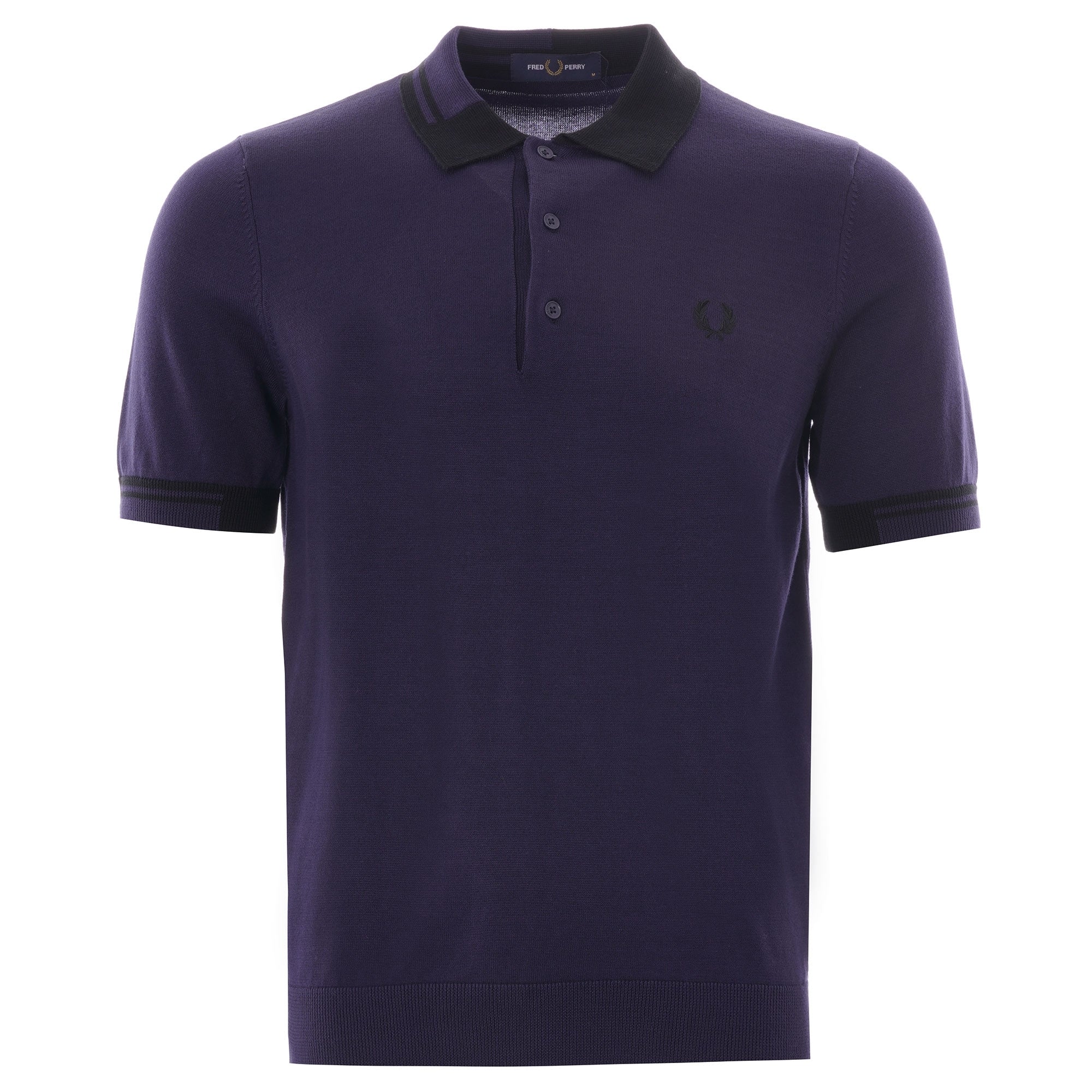 Fred Perry Abstract Tipped Polo - Carbon Blue
