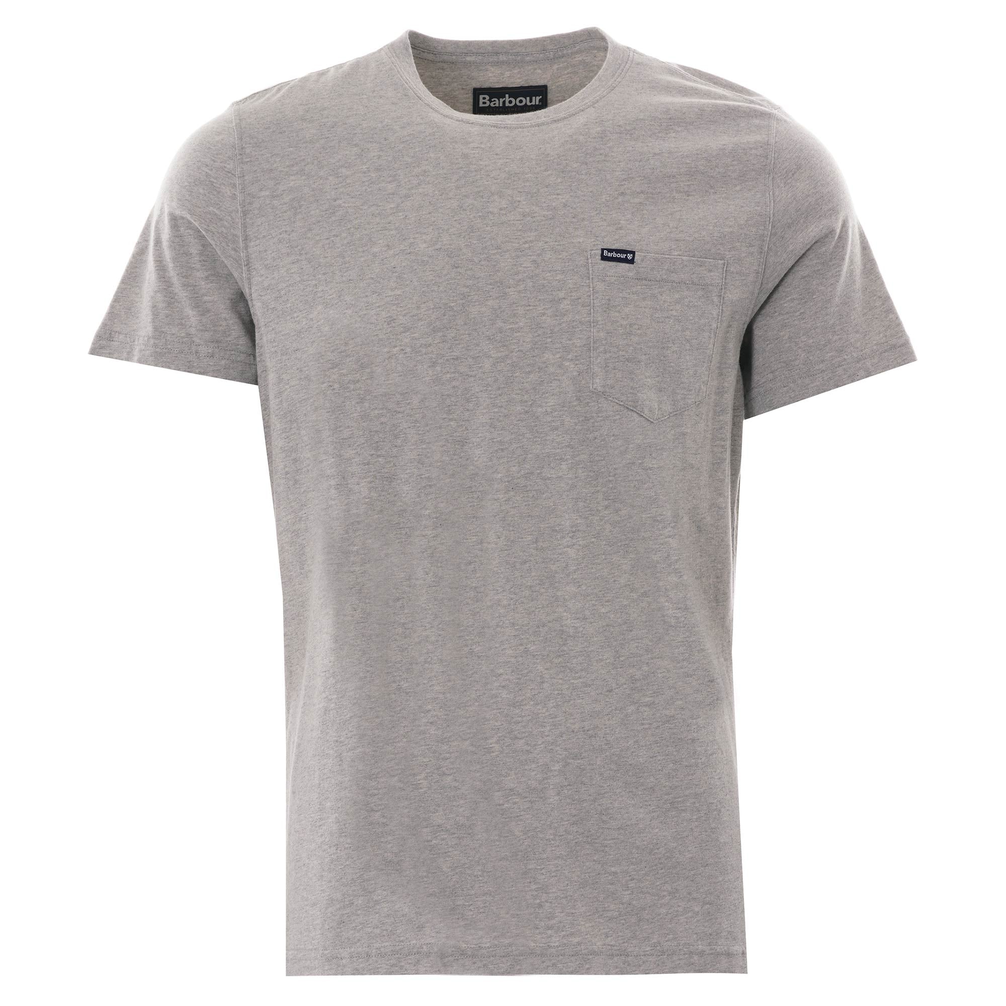 Barbour Logo Pocket Tee - Grey