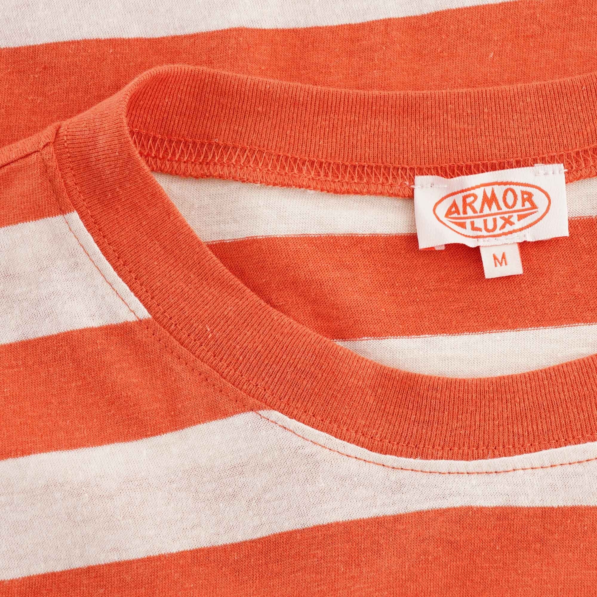 Armor Lux Wide Stripe Tee - Orange