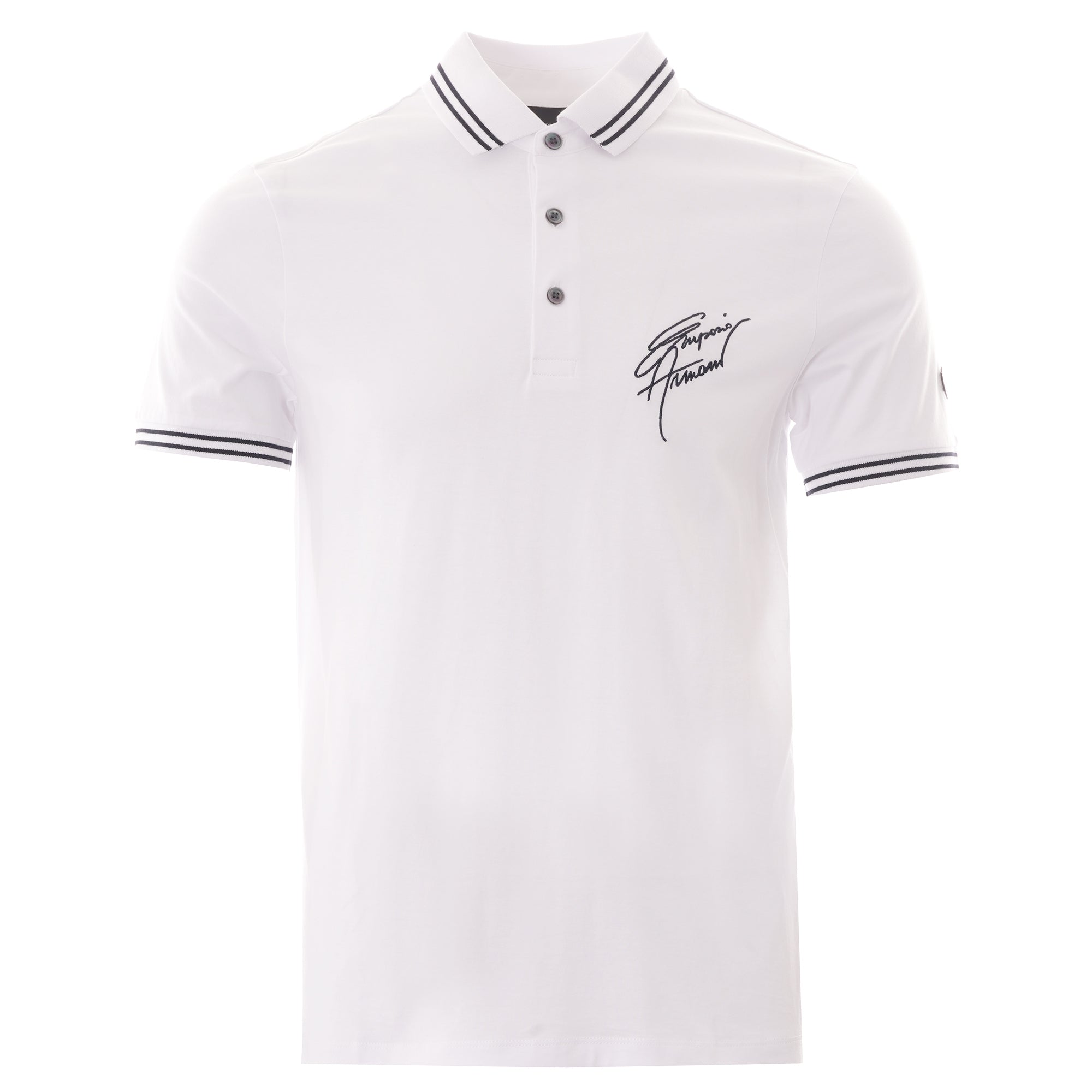 Emporio Armani Script Polo - Bianco