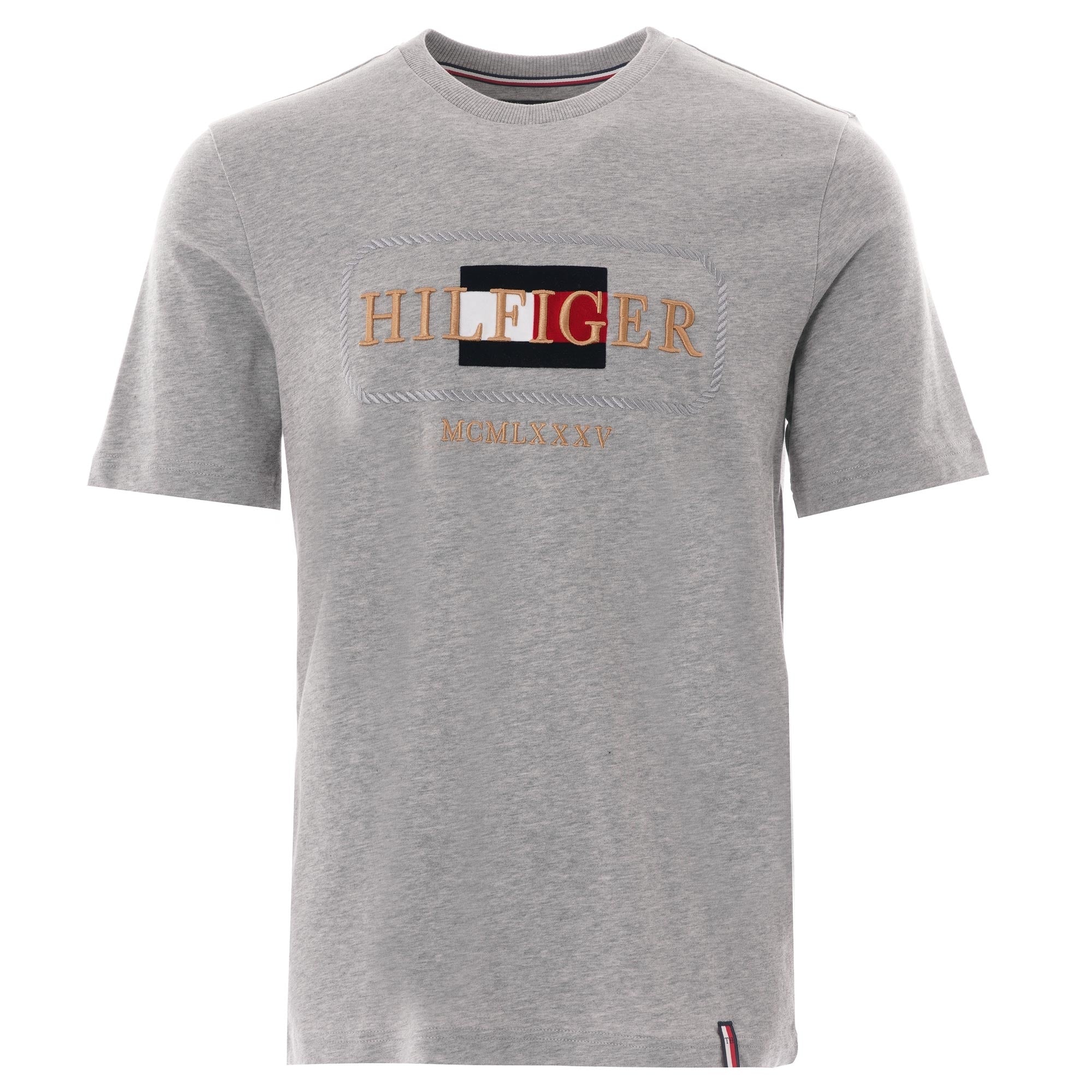 Tommy Hilfiger Rope Embroidery T-Shirt - Grey