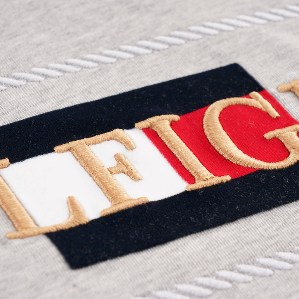 Tommy Hilfiger Rope Embroidery T-Shirt - Grey
