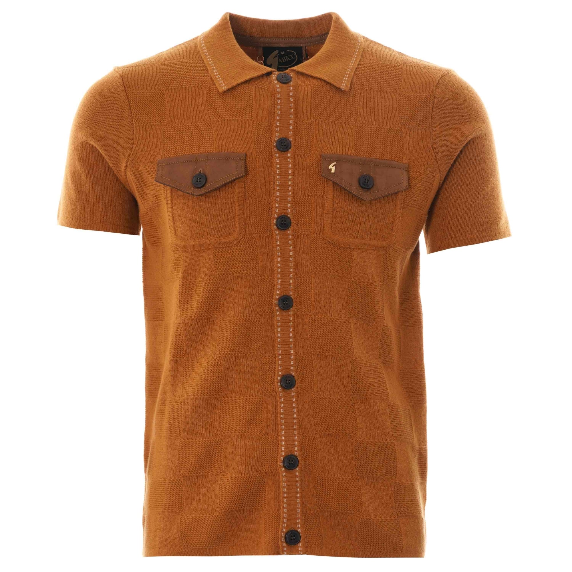 Gabicci Vintage Button Through Polo - Hay