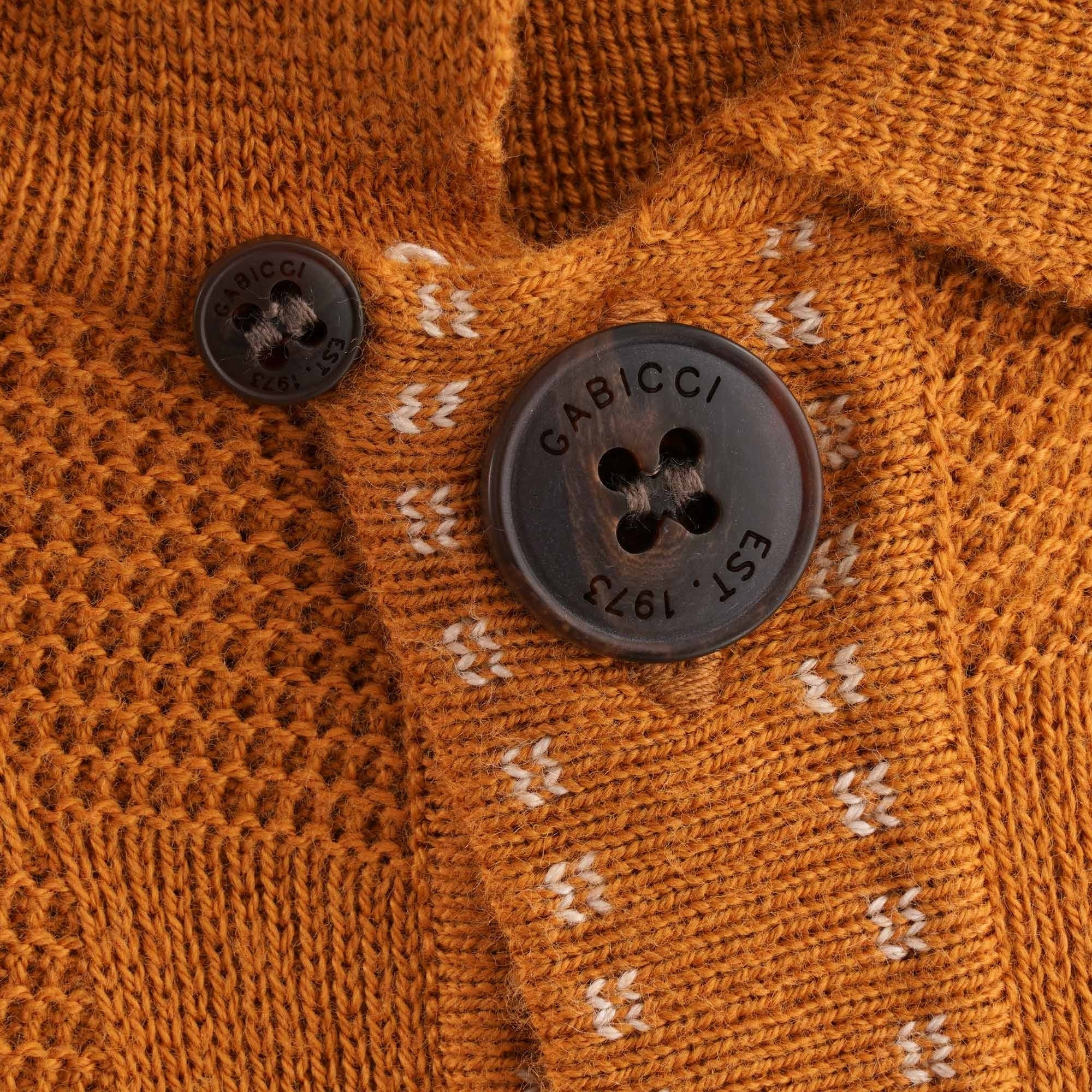 Gabicci Vintage Button Through Polo - Hay