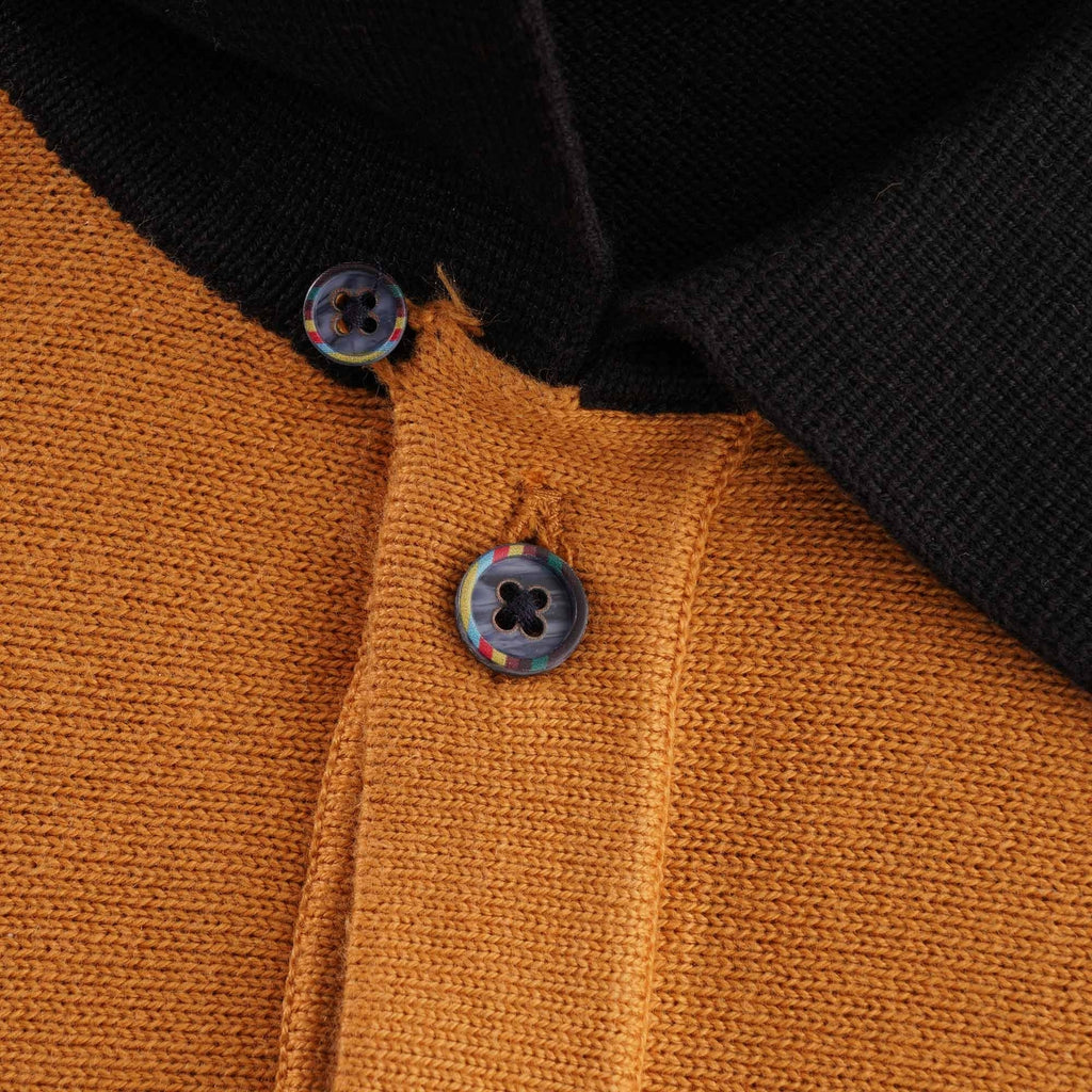 Gabicci Vintage Casbah Multi Stripe Polo - Black