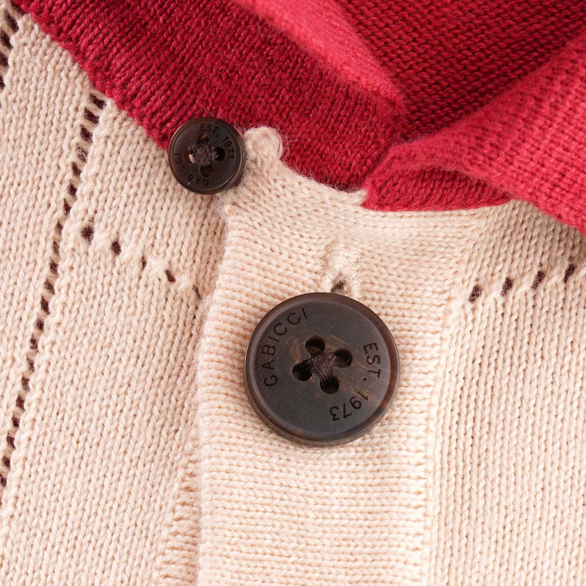 Gabicci Vintage Morgan Airtex Button Through Polo - Lava
